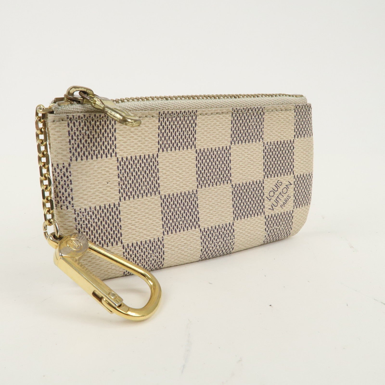 Louis Vuitton Damier Azur Pochette Cles Coin Case N62659