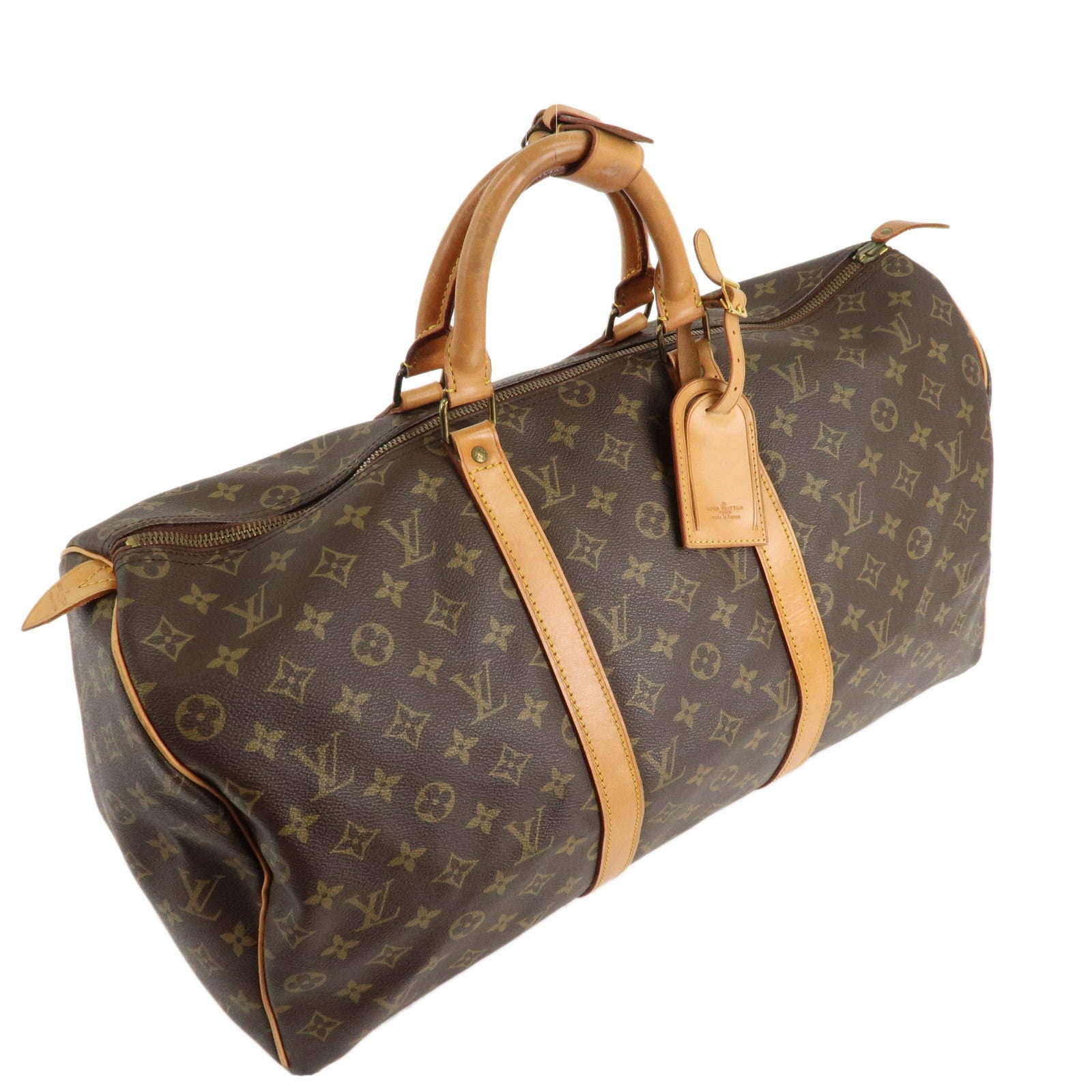 Louis Vuitton Monogram Keep All 50 Bag Boston Bag Brown M41426