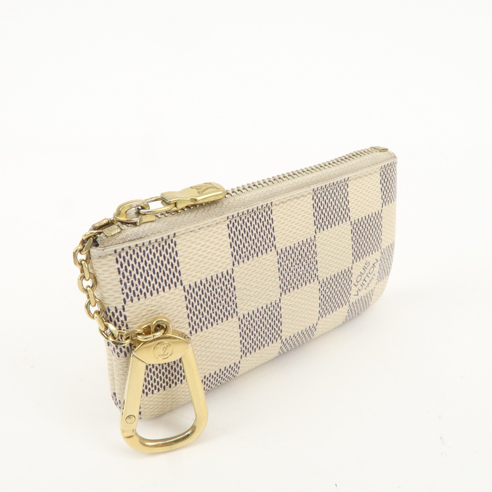 Louis Vuitton Damier Azur Pochette Cles Coin Case N62659