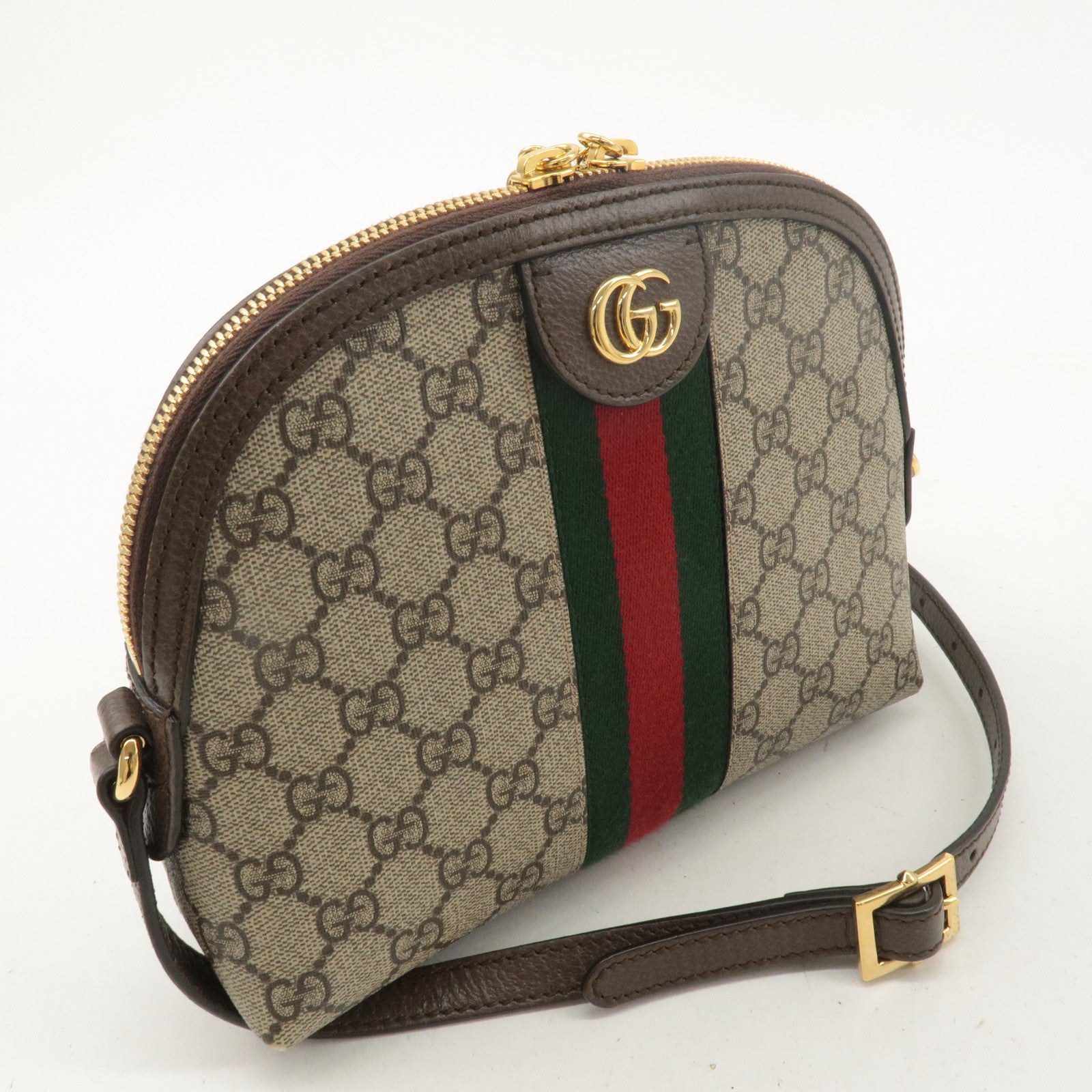 GUCCI Ophidia GG Supreme Leather Shoulder Bag 499621