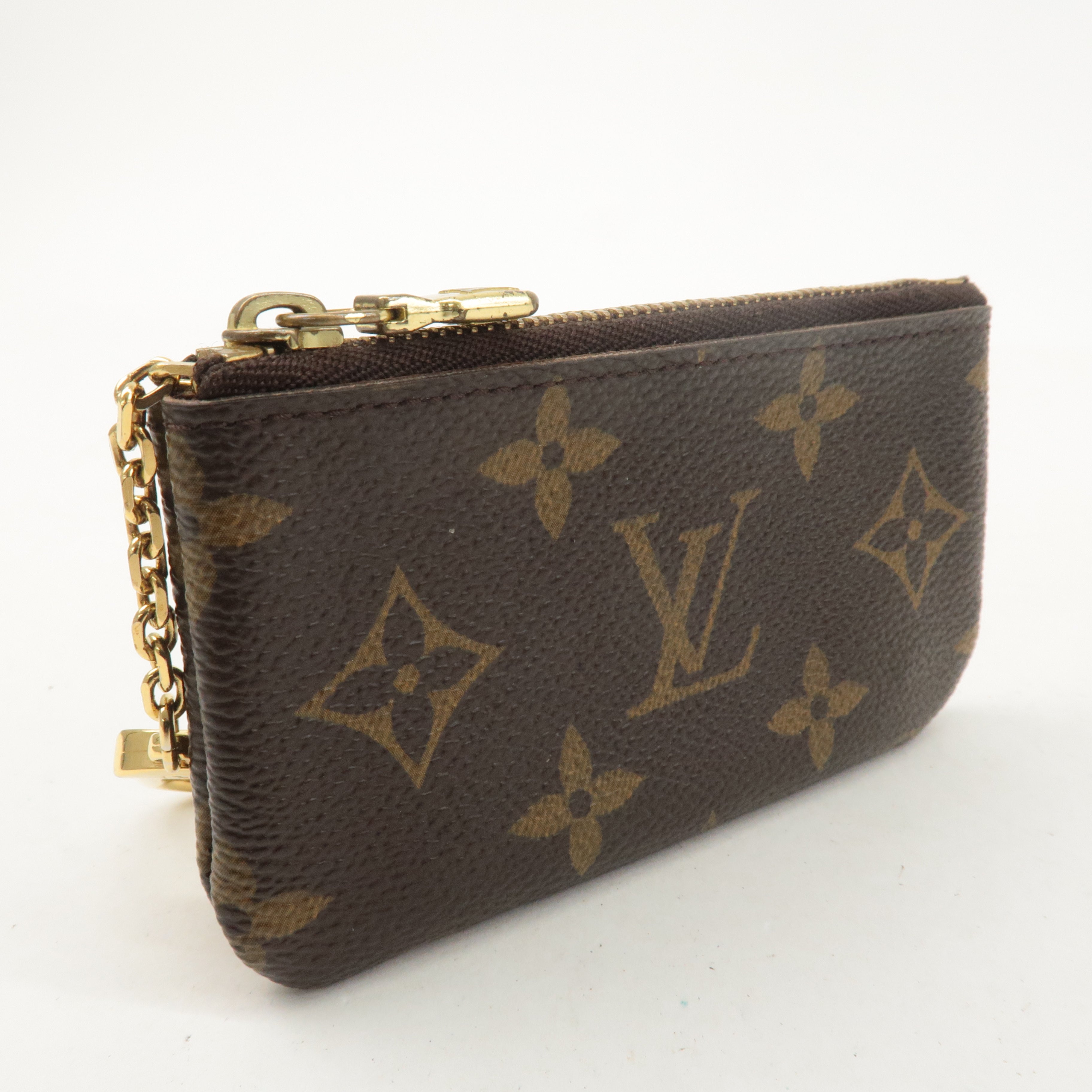 Louis Vuitton Monogram Pochette Cles Coin Case Key Case  M62650