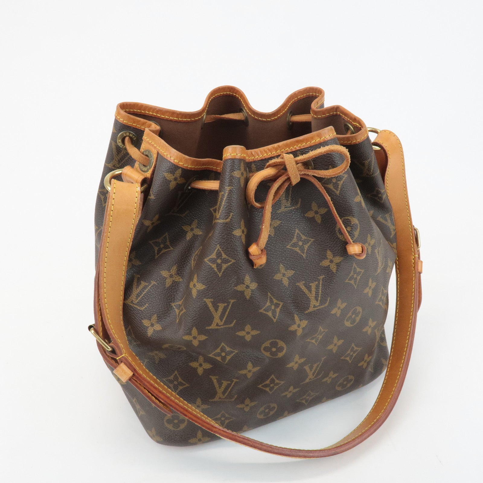 Louis Vuitton Monogram Petit Noe Shoulder Bag Brown M42226 Used