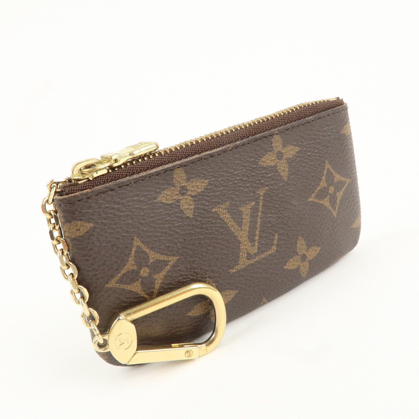 Louis Vuitton Monogram Pochette Cles Coin Case Key Case  M62650