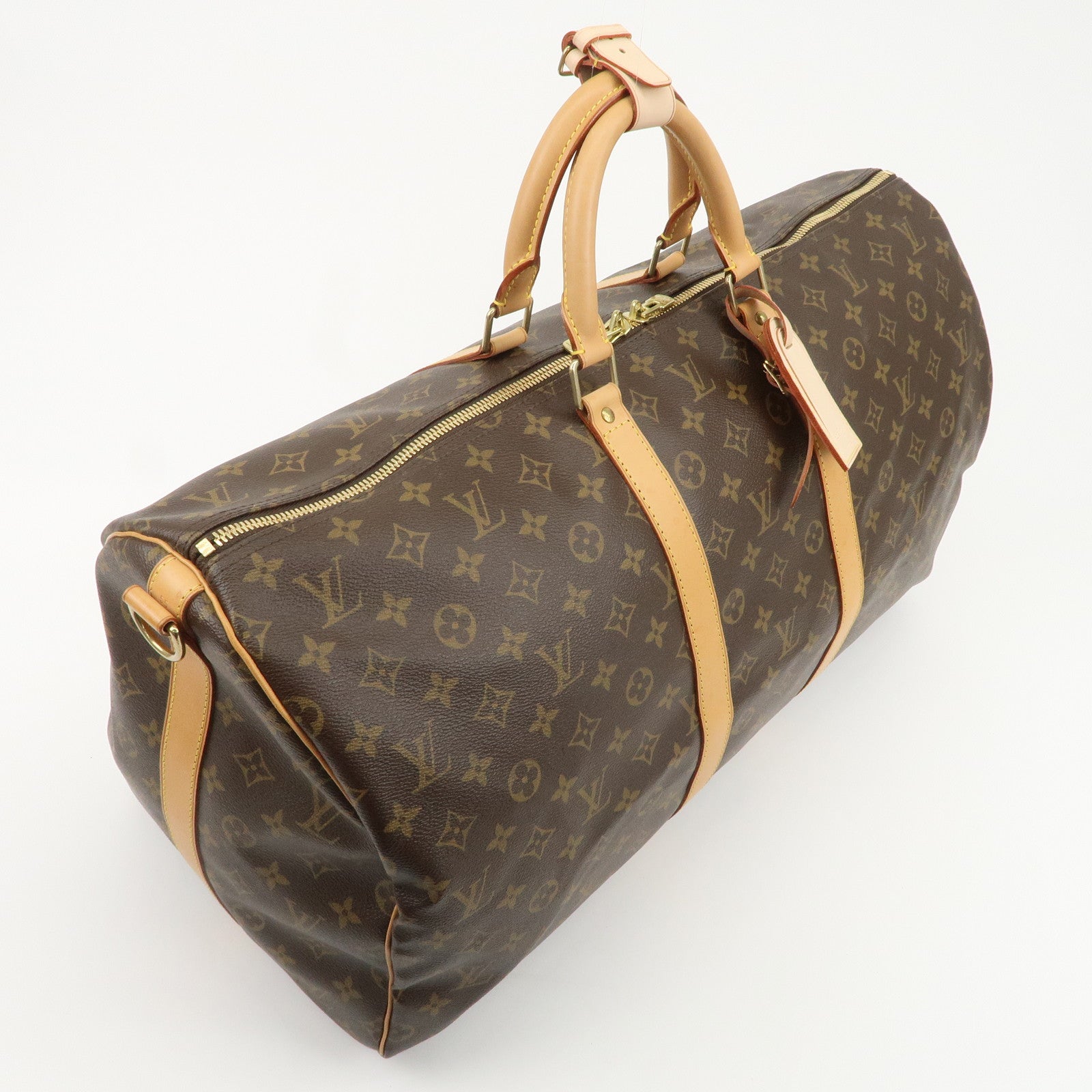 Louis Vuitton Monogram Keep All Bandouliere 55 Boston Bag M41414