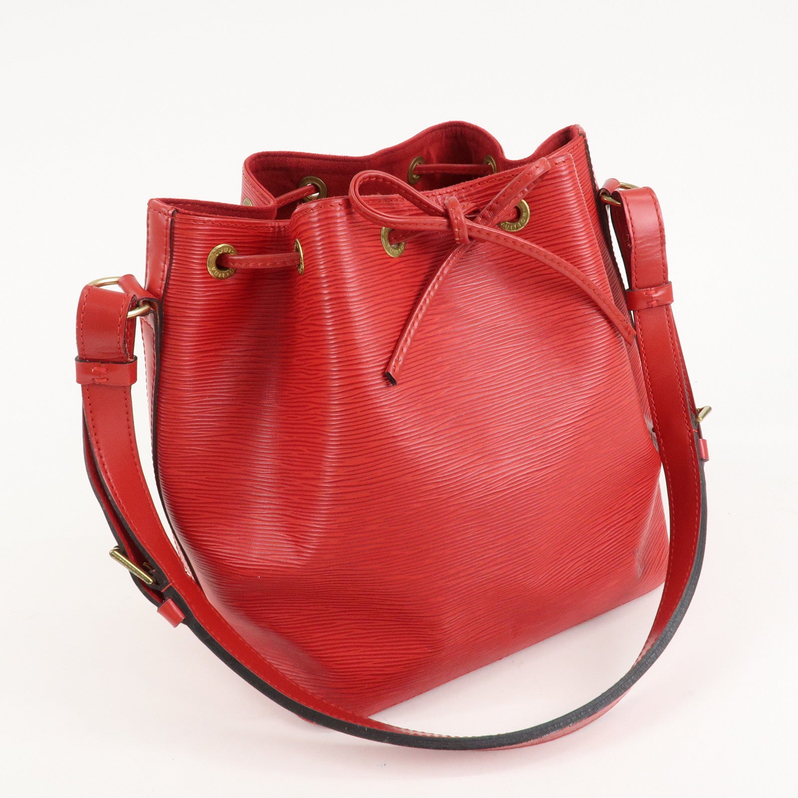 Louis Vuitton Epi Petit Noe Shoulder Bag Castilian Red M44107