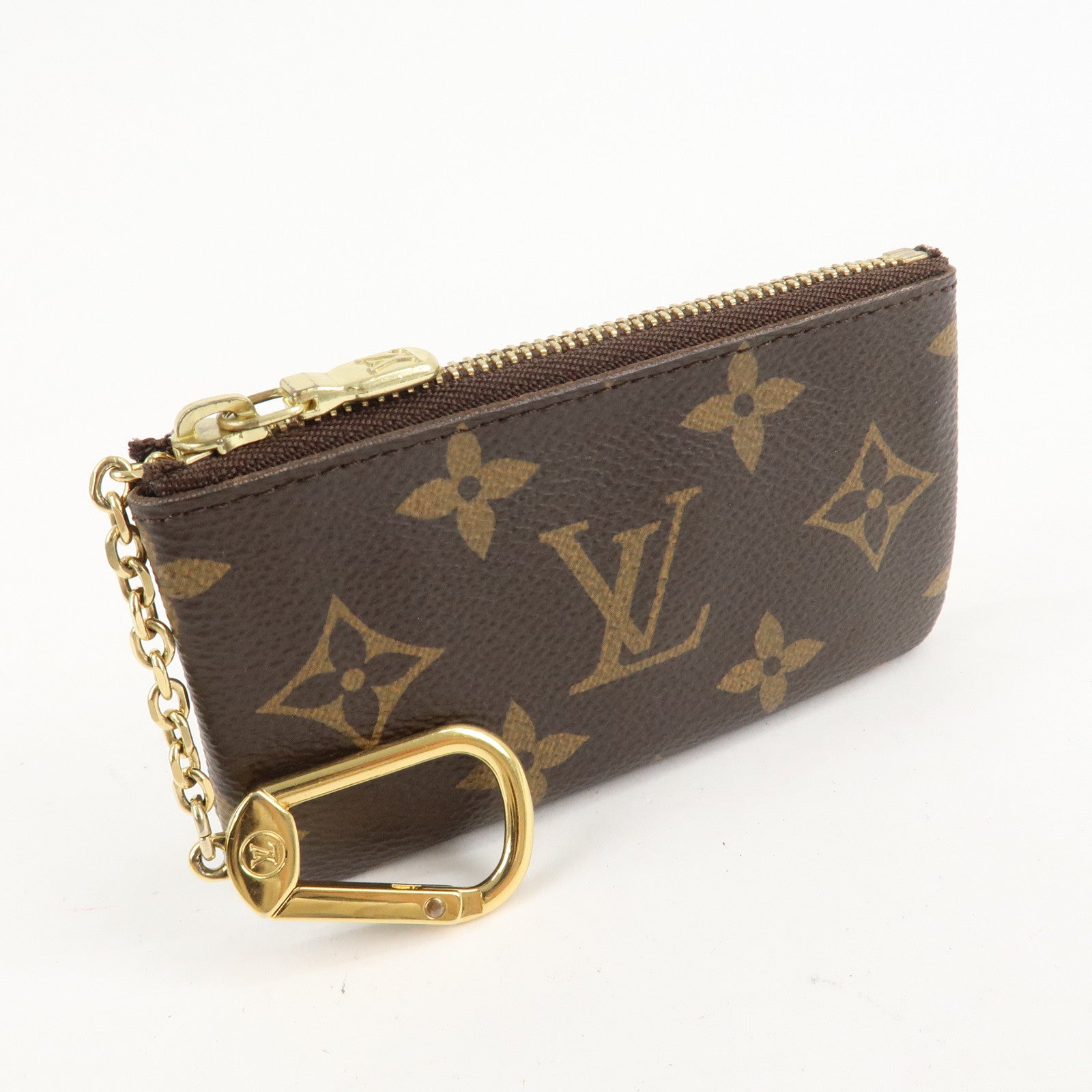 Louis Vuitton Monogram Pochette Cles Coin Case Key Case  M62650