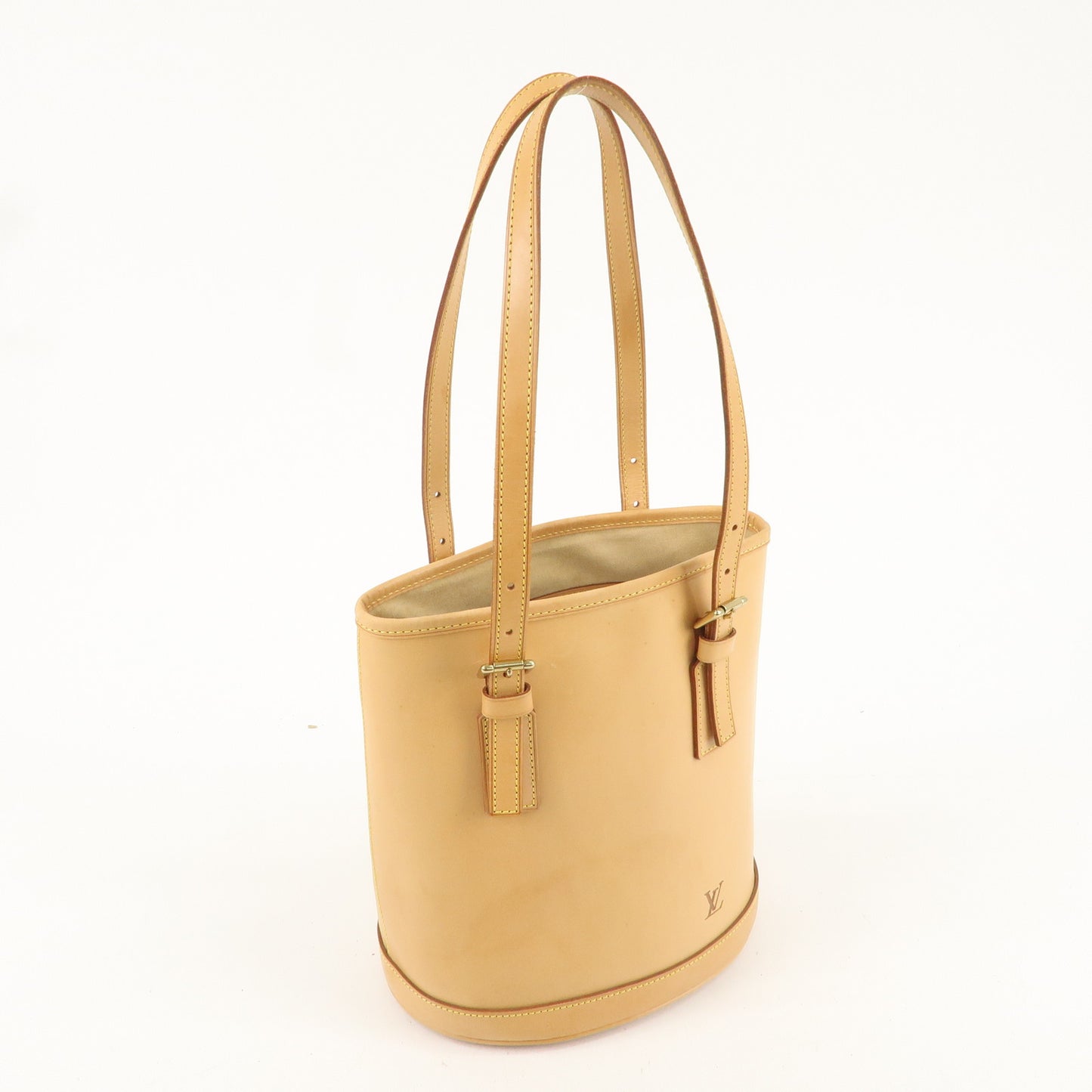 Louis Vuitton Nomad Bucket PM Hand Bag Tote Bag Natural M85001