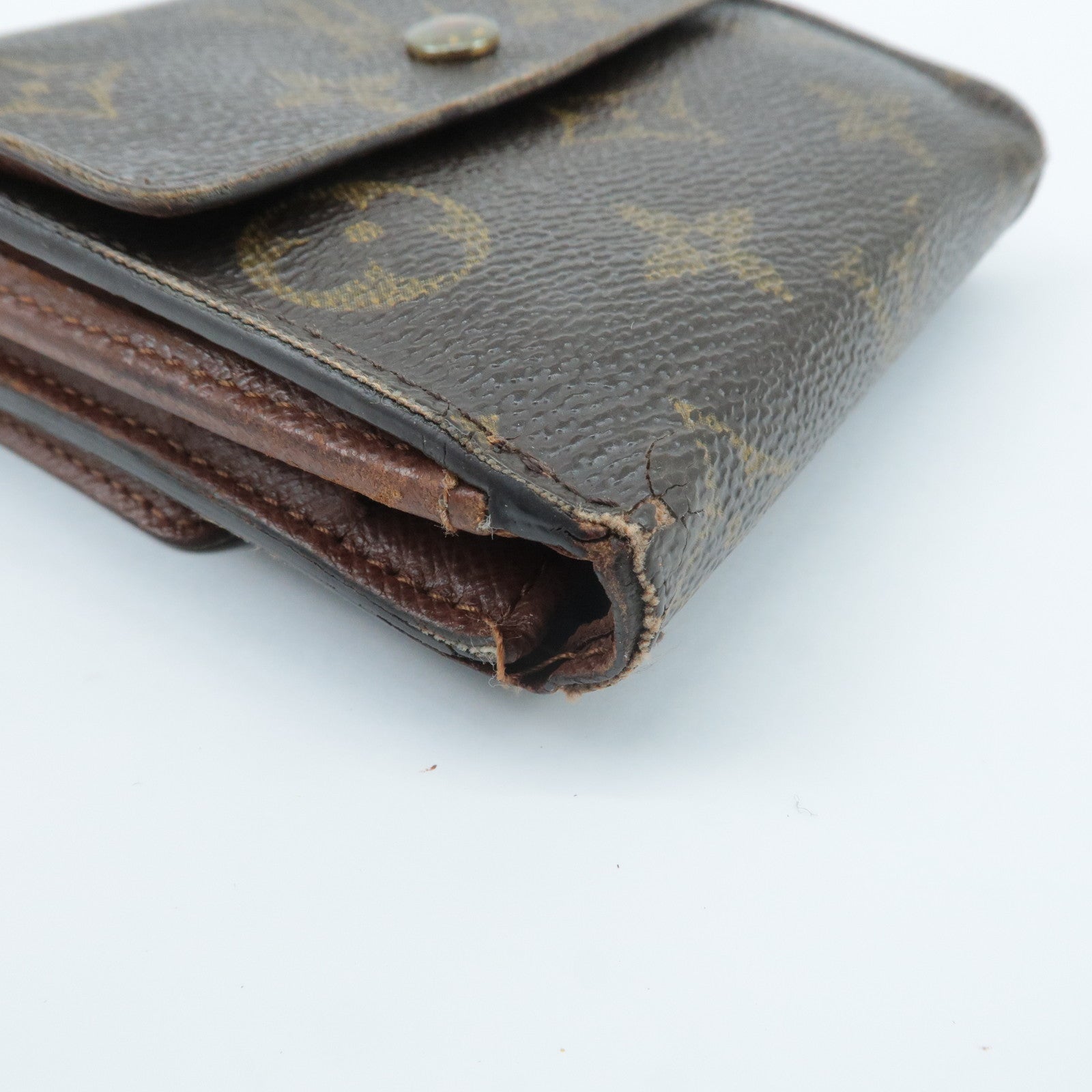 Louis Vuitton Monogram Set of 3 Wallet Brown M61652 M61675 Used