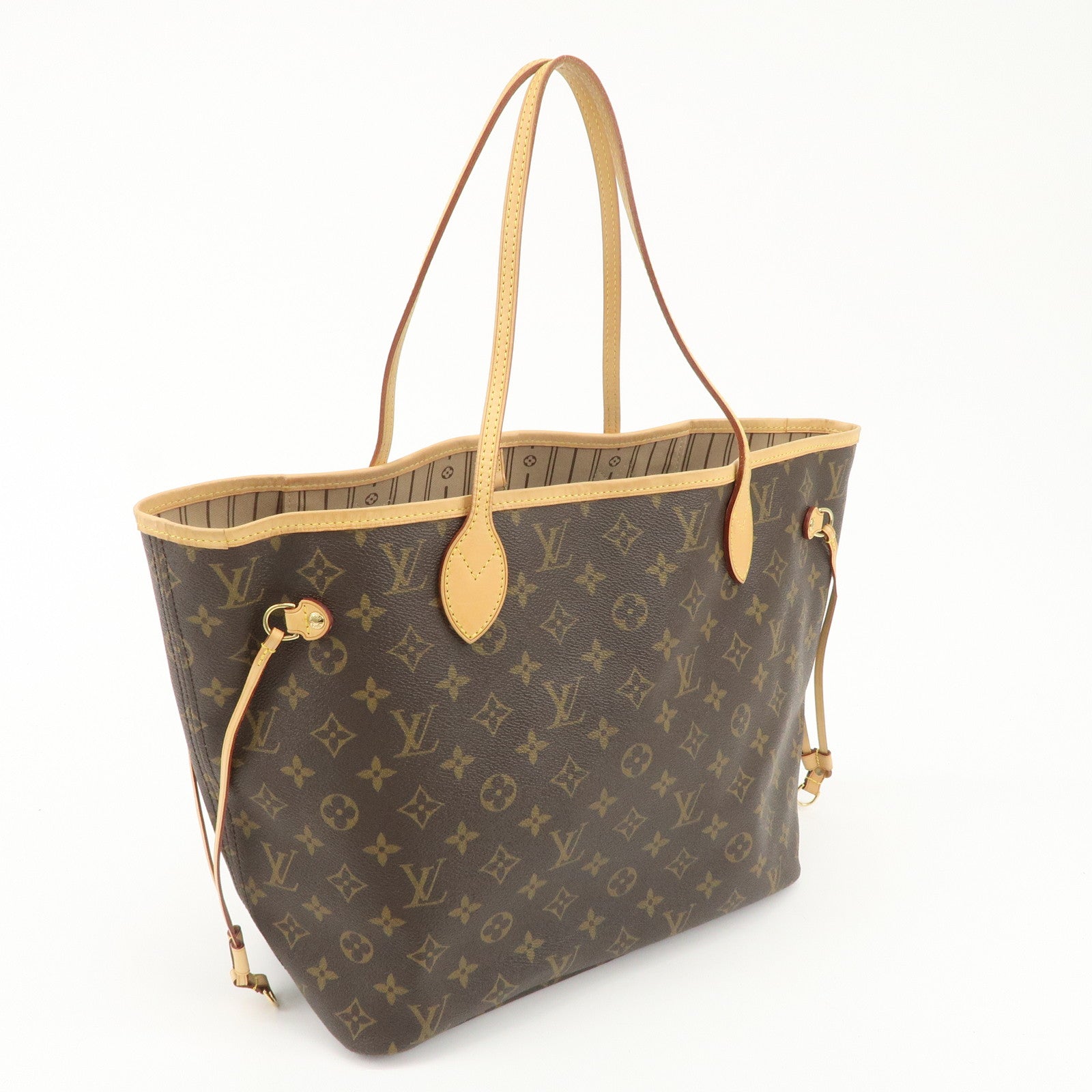 Louis Vuitton Monogram Neverfull MM Tote Bag Brown M40156 Used