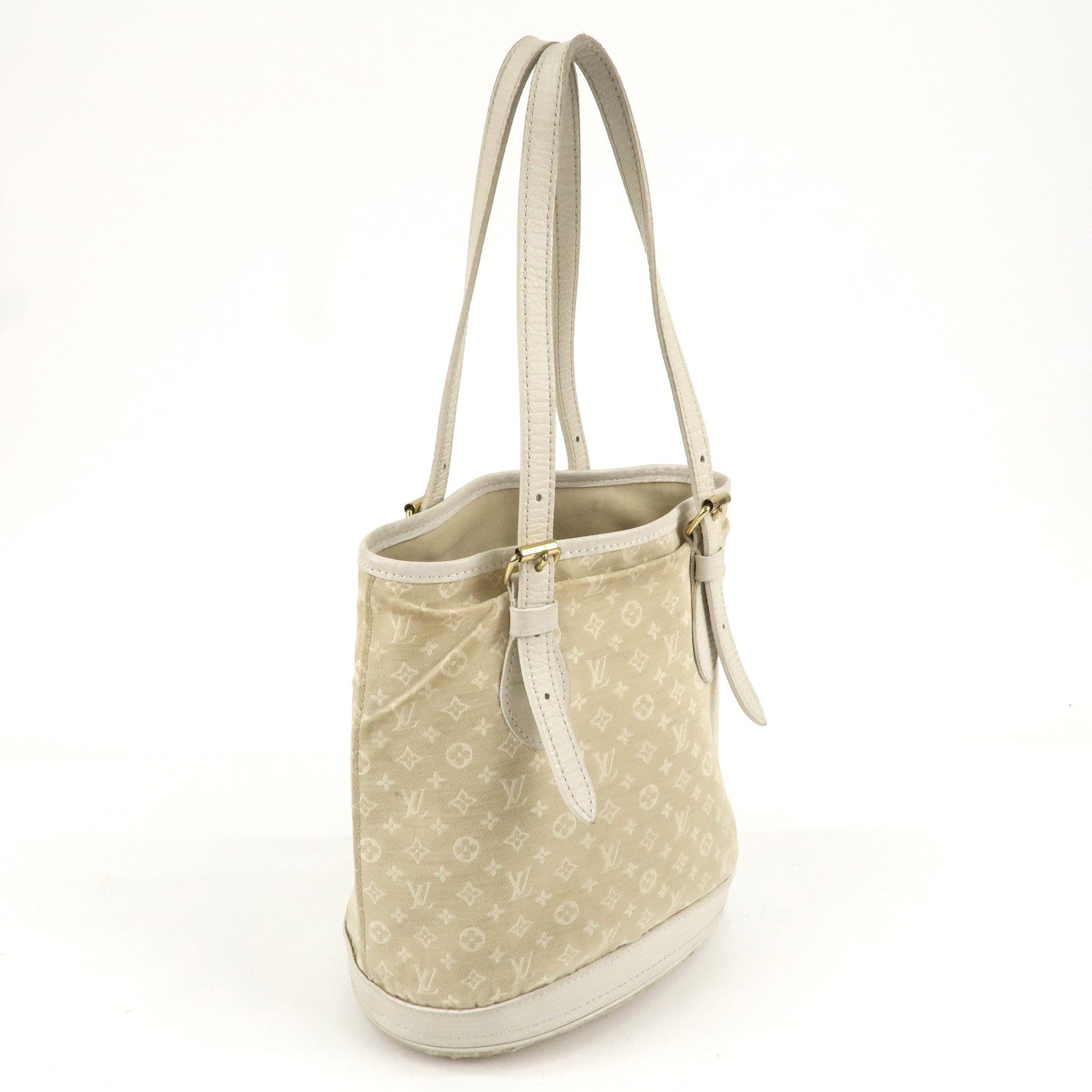 Louis Vuitton Monogram Mini Lin Bucket PM Hand Bag M95316