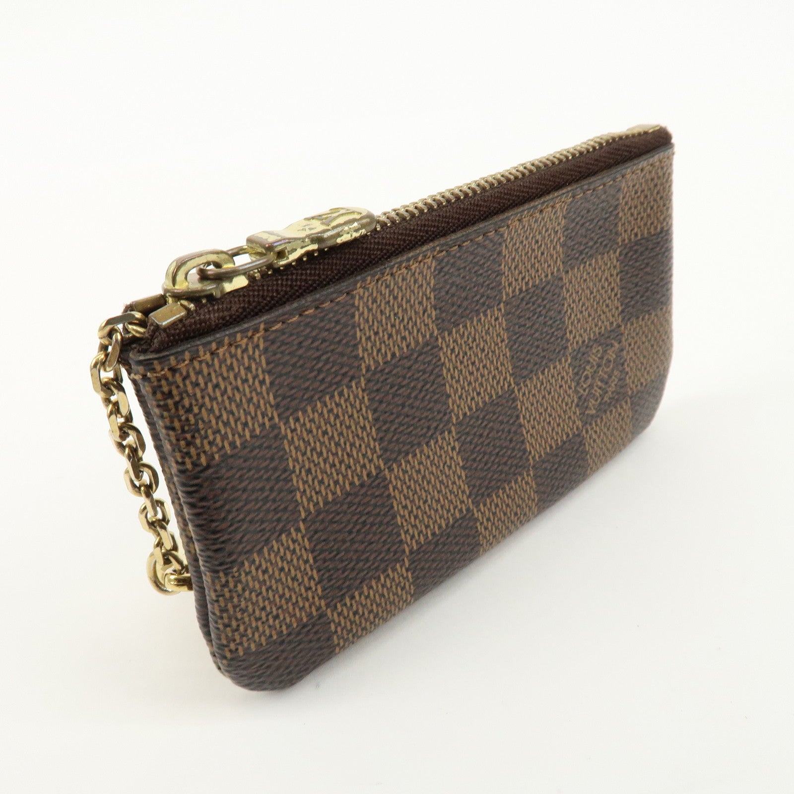 Louis Vuitton Damier Pochette Cles Coin Case Brown N62658