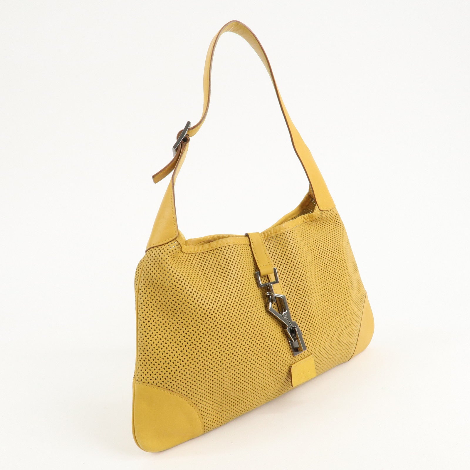 GUCCI Leather Kandensky One-Shoulder Bag Yellow 28628