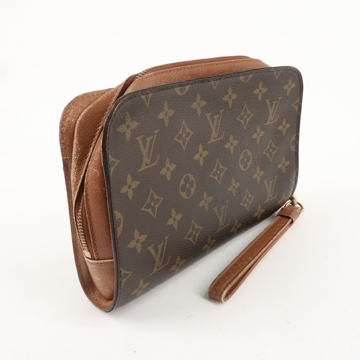 Louis Vuitton Monogram Orsay Clutch Bag Pouch Brown M51790