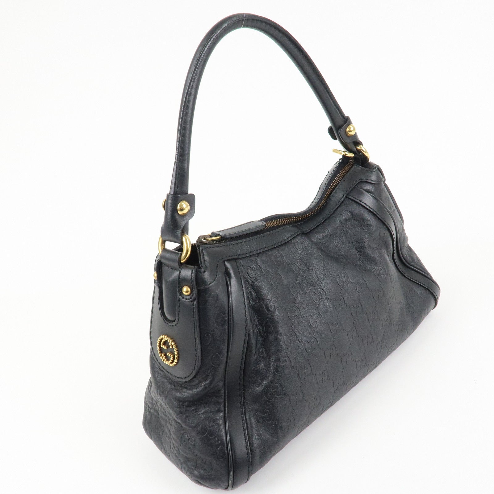 GUCCI Guccissima Scarlet Guccissima Leather Shoulder Bag 282298 Used