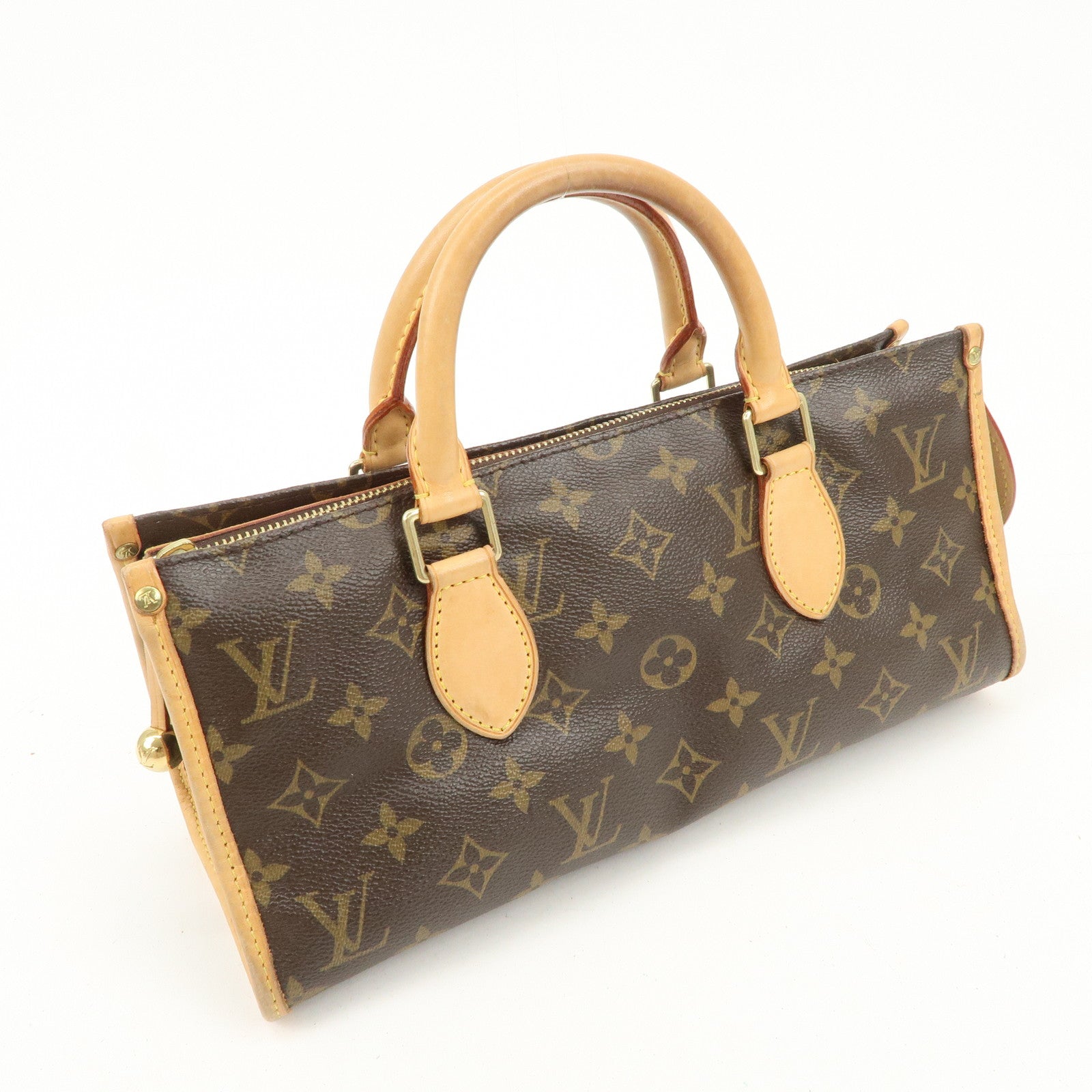 Louis Vuitton Monogram Popincourt Hand Bag Brown M40009 Used