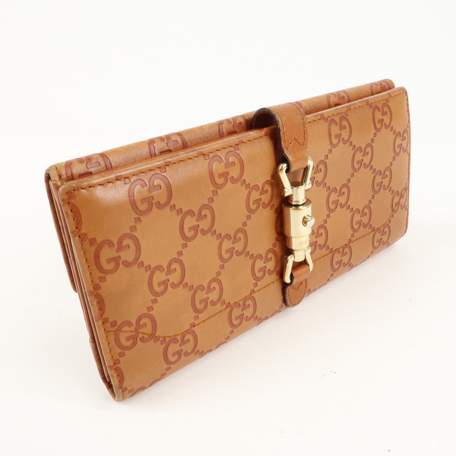 GUCCI Guccissima New Jackie Guccissima Leather Long Wallet 141430