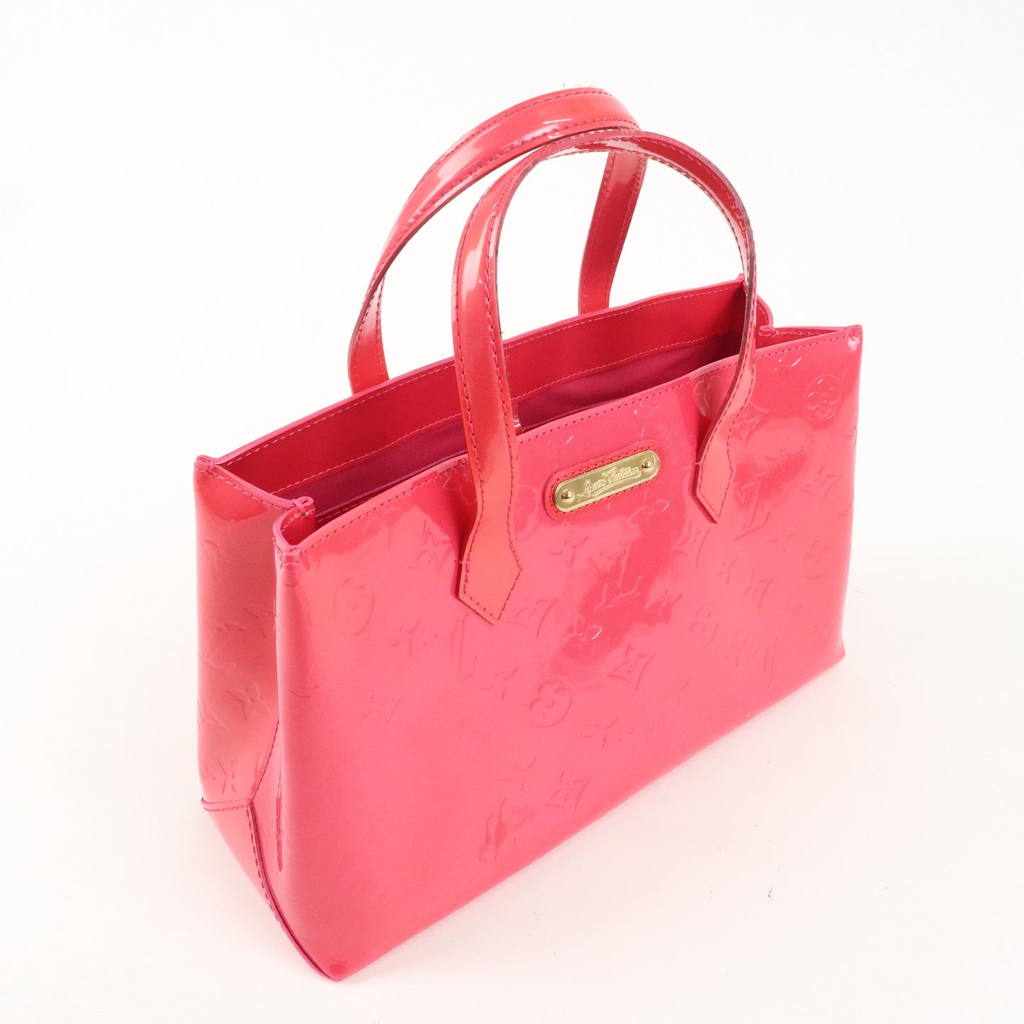 Louis Vuitton Monogram Vernis Wilshire PM Rose Pop M93643