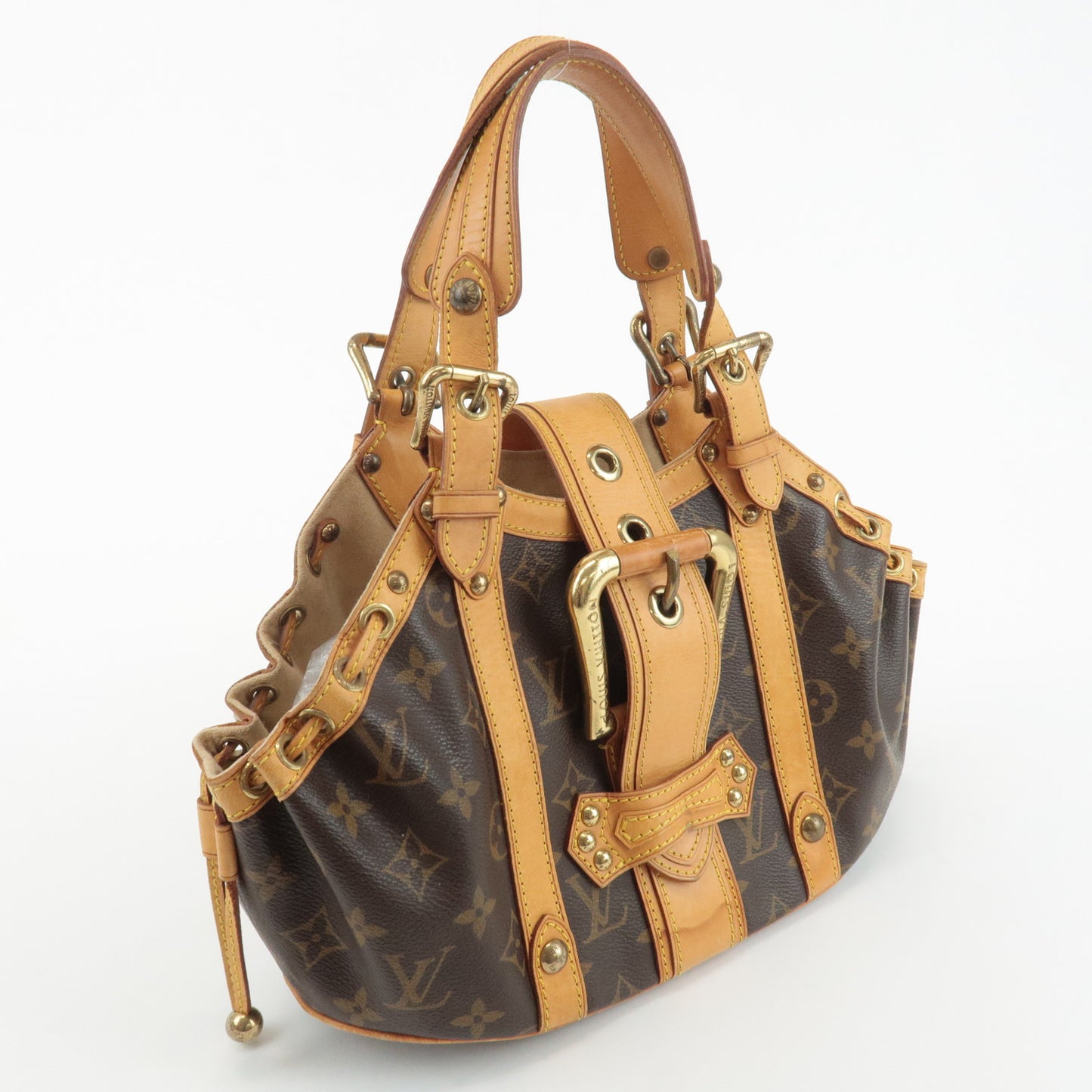 Louis Vuitton Monogram Theda GM Hand Bag Brown M92393