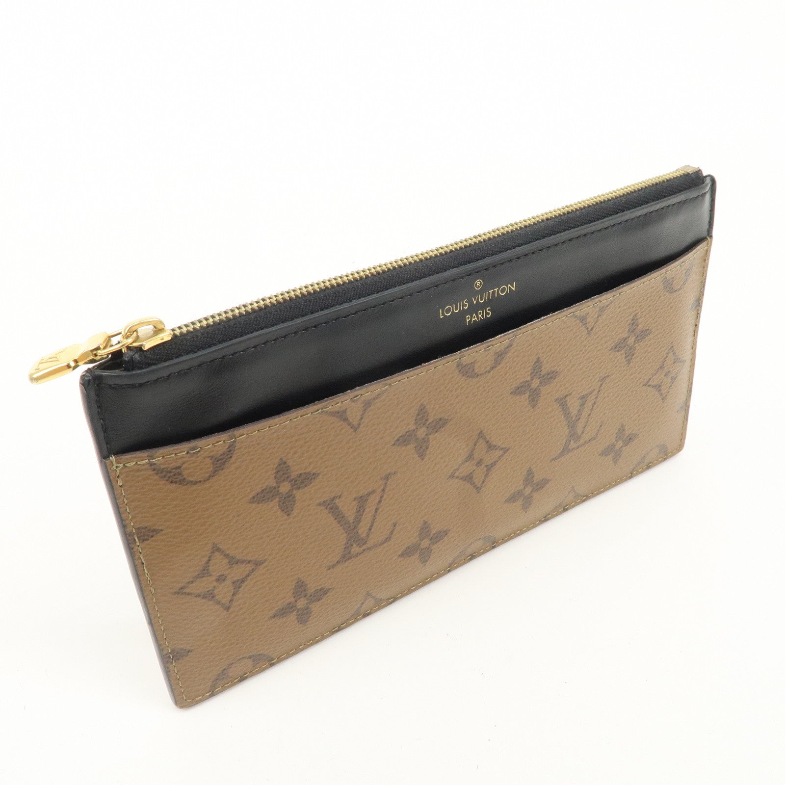 Louis Vuitton Monogram Reverse Slim Purse Card Case M80390 Used