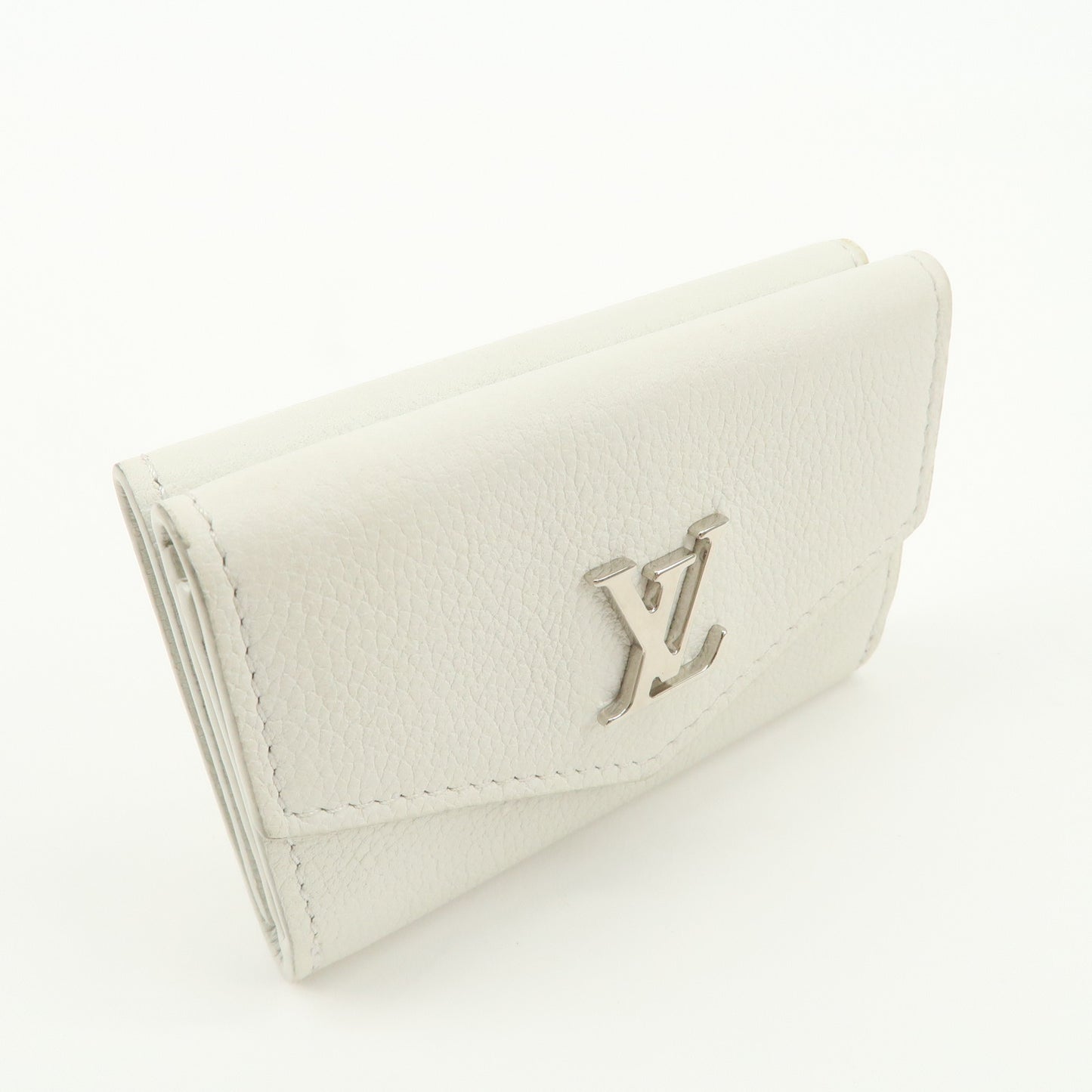 Louis Vuitton Portefeuille Lock Mini Wallet White M68482