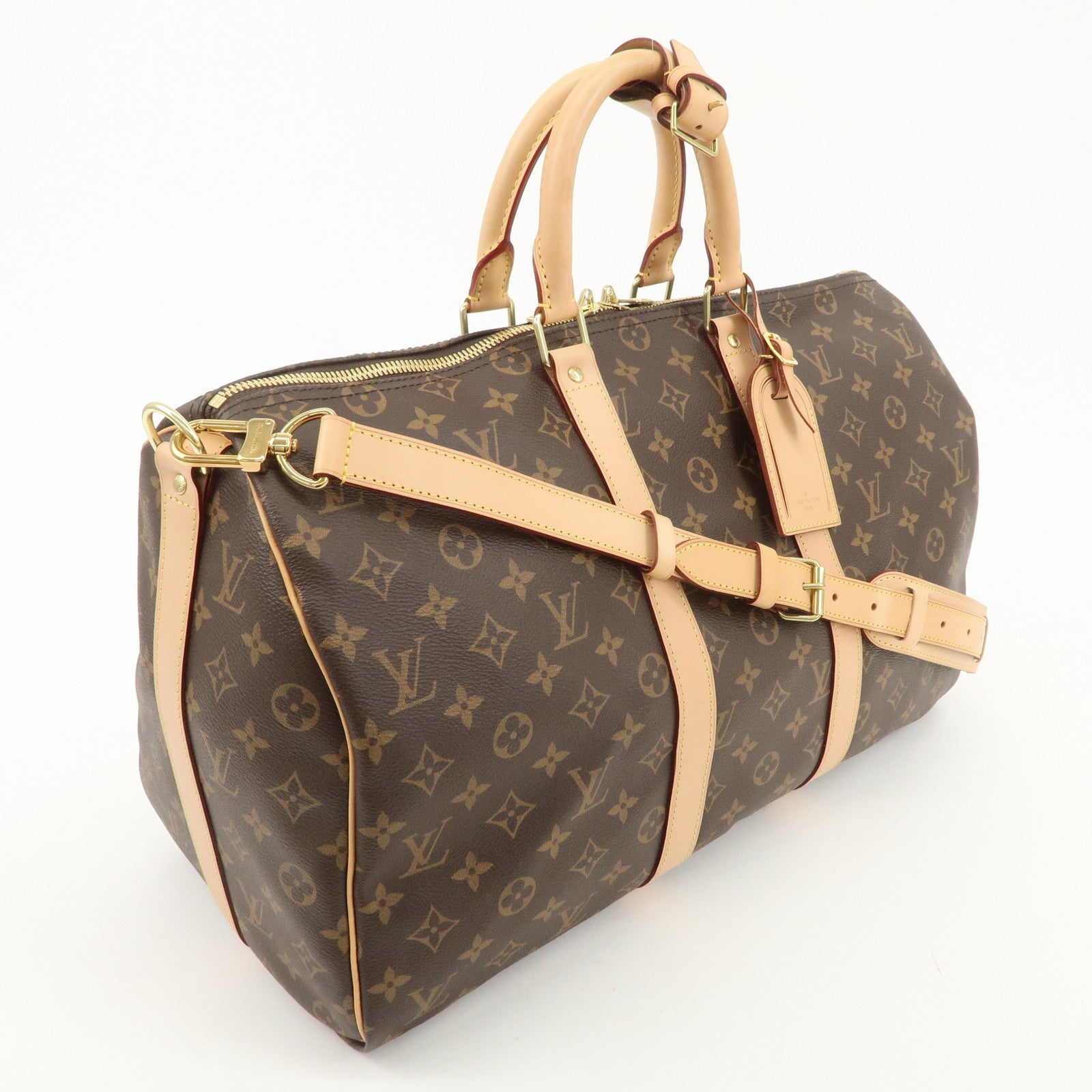 Louis Vuitton Monogram Keep All Bandouliere 45 Boston Bag M41418 Used