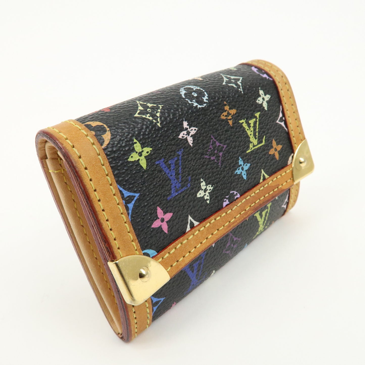 Louis Vuitton Multi Color Porte Monnaie Plat Coin Case M92656