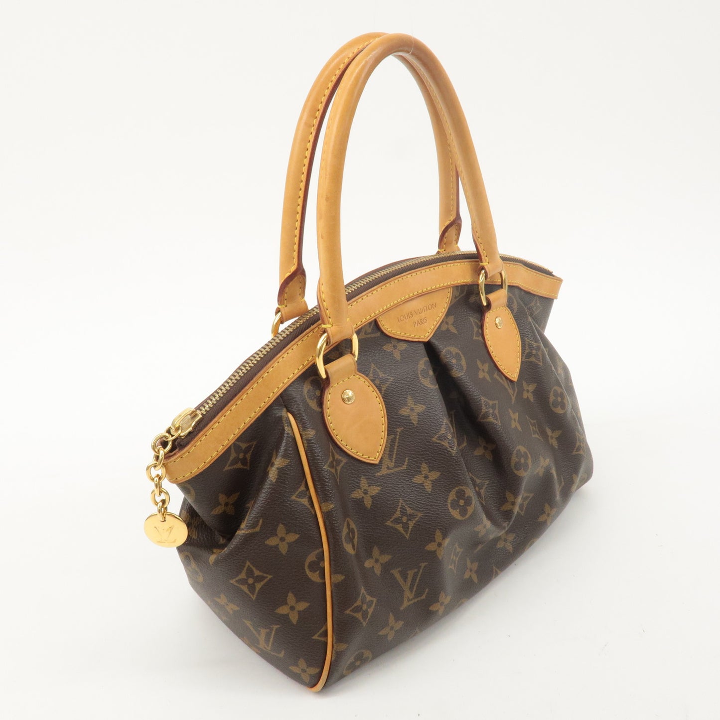 Louis Vuitton Monogram Tivoli PM Hand Bag Brown M40143