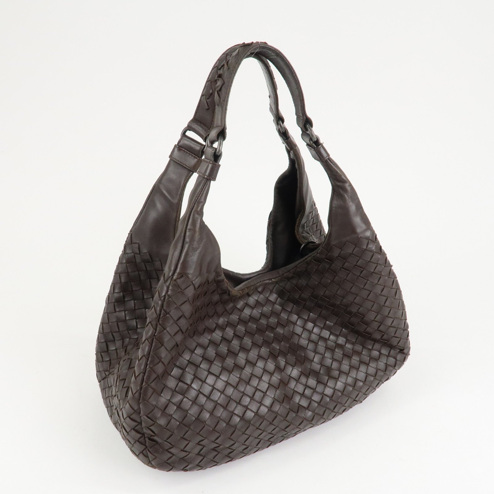 BOTTEGA VENETA Intrecciato Campana Medium Shoulder Bag 125787 Used