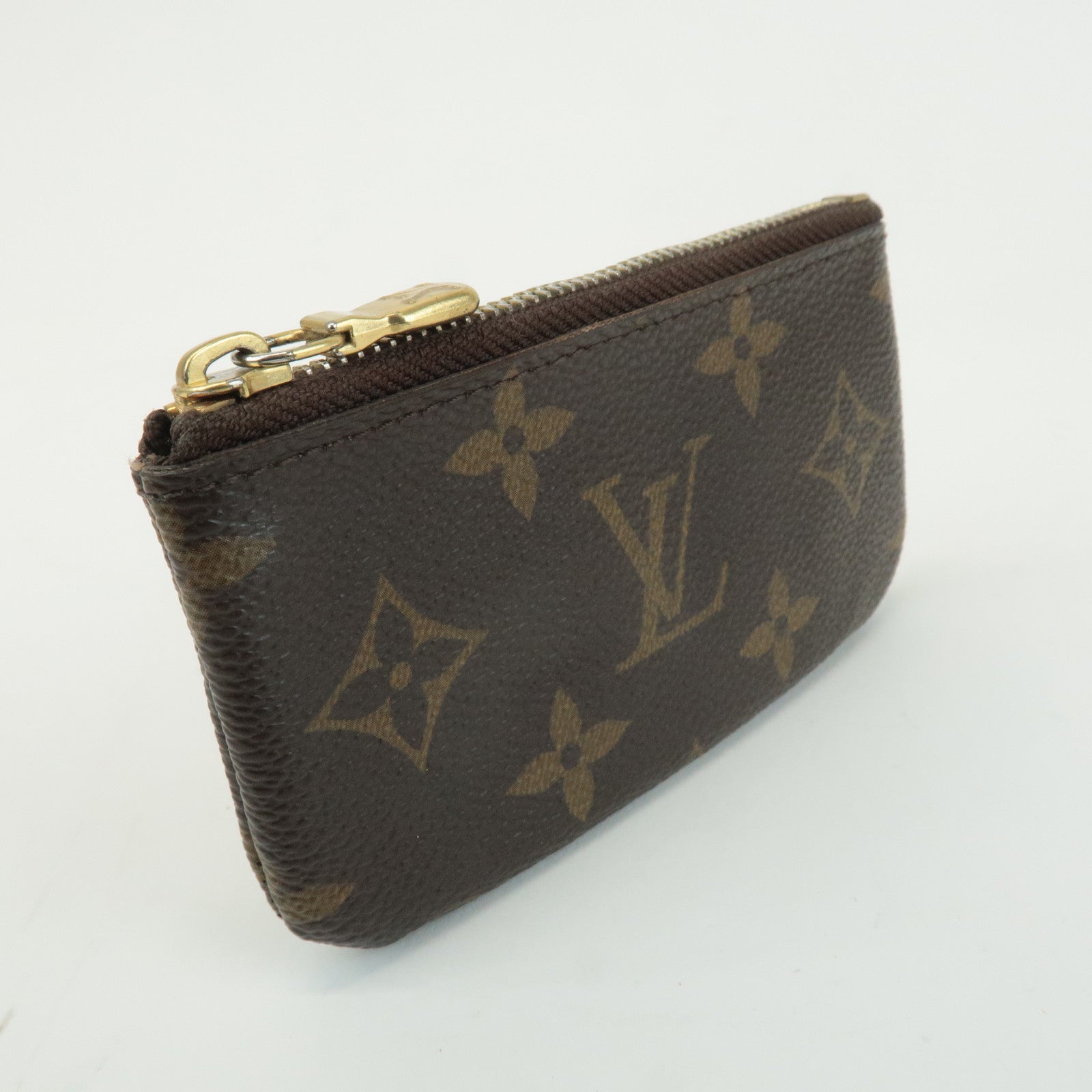 Louis Vuitton Monogram Pochette Cles Coin Case Key Case  M62650