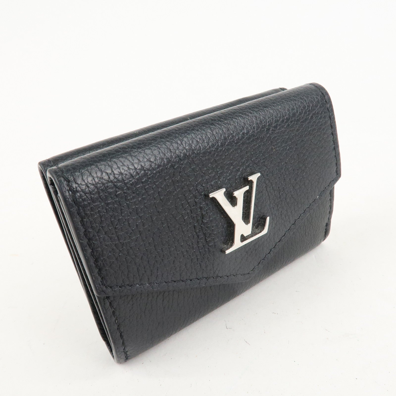 Louis Vuitton Lock Me Portefeuille Lock Mini Wallet Noir M63921