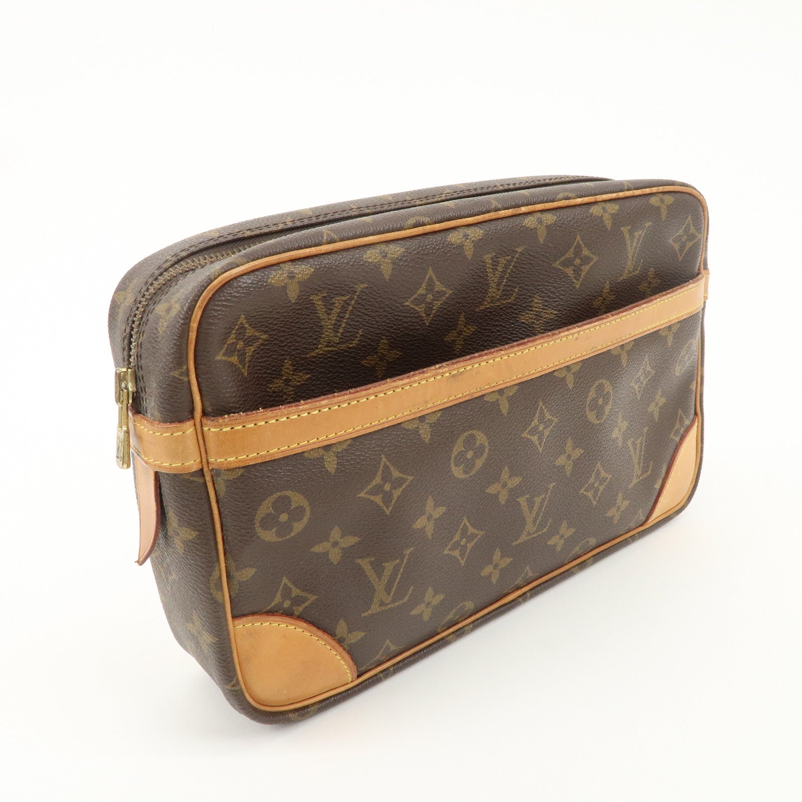 Louis Vuitton Monogram Compiegne 28 Pouch Clutch Bag M51845