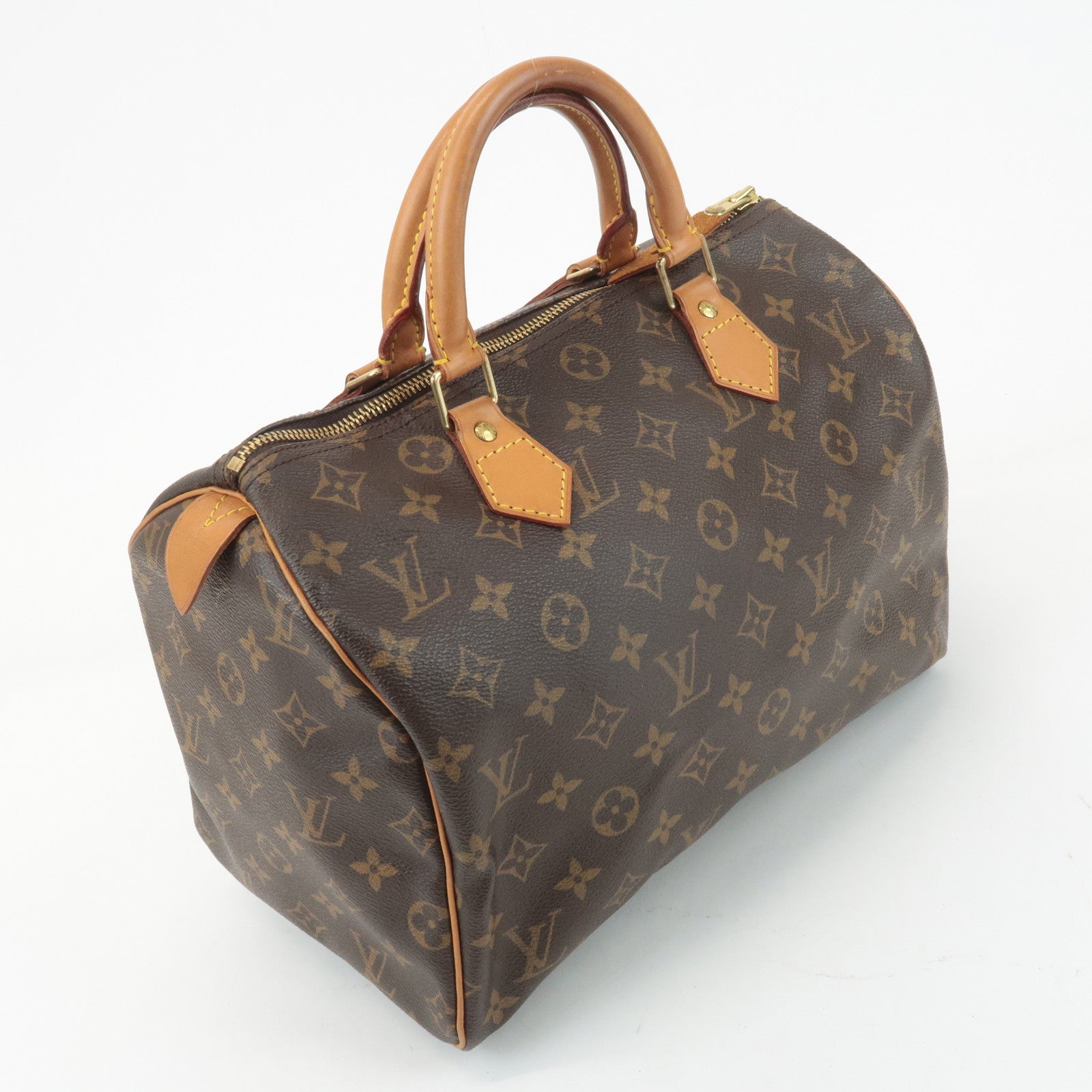 Louis Vuitton Monogram Speedy 30 Hand Bag Boston Bag M41108 Used