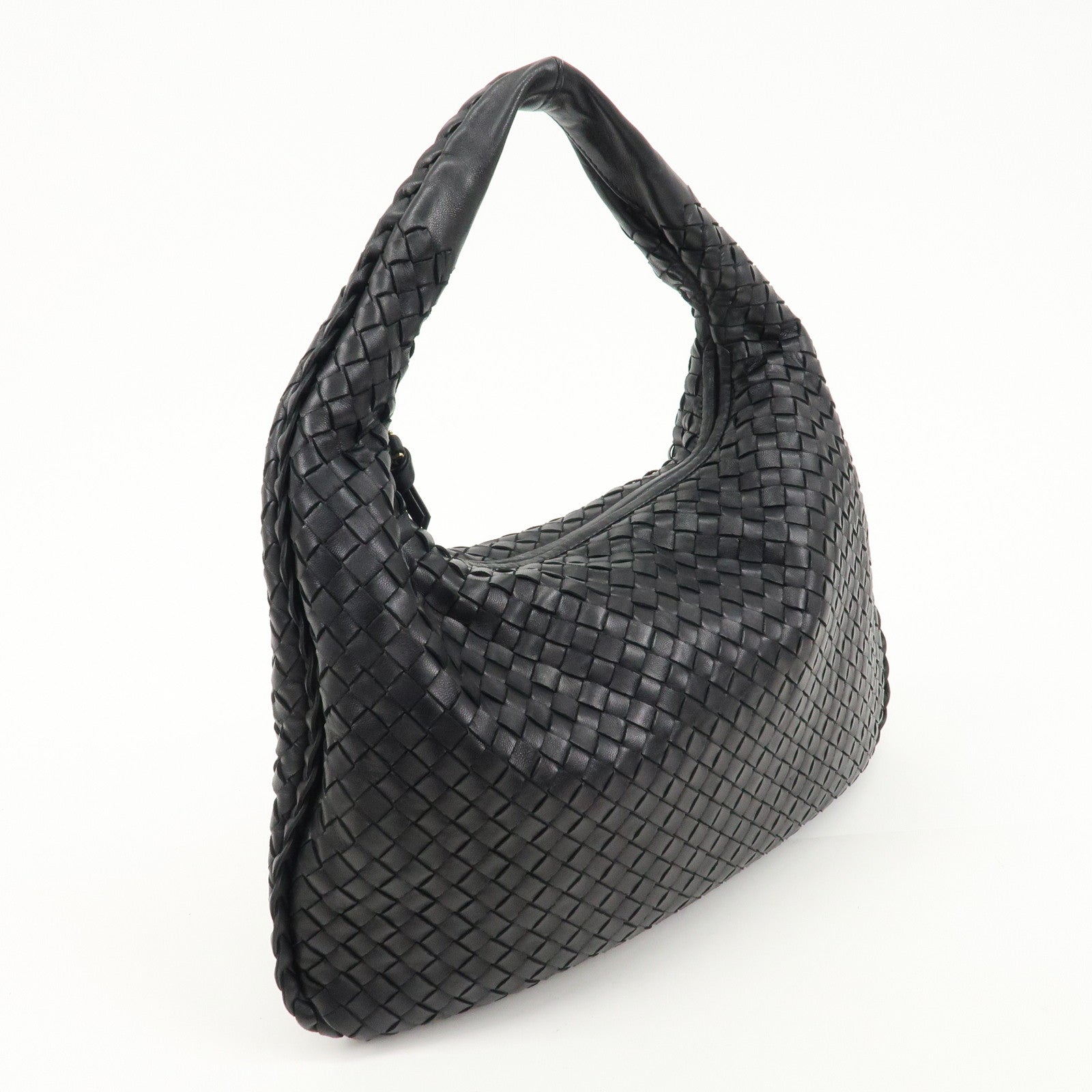 BOTTEGA VENETA Hobo Intrecciato Leather Shoulder Bag 115653