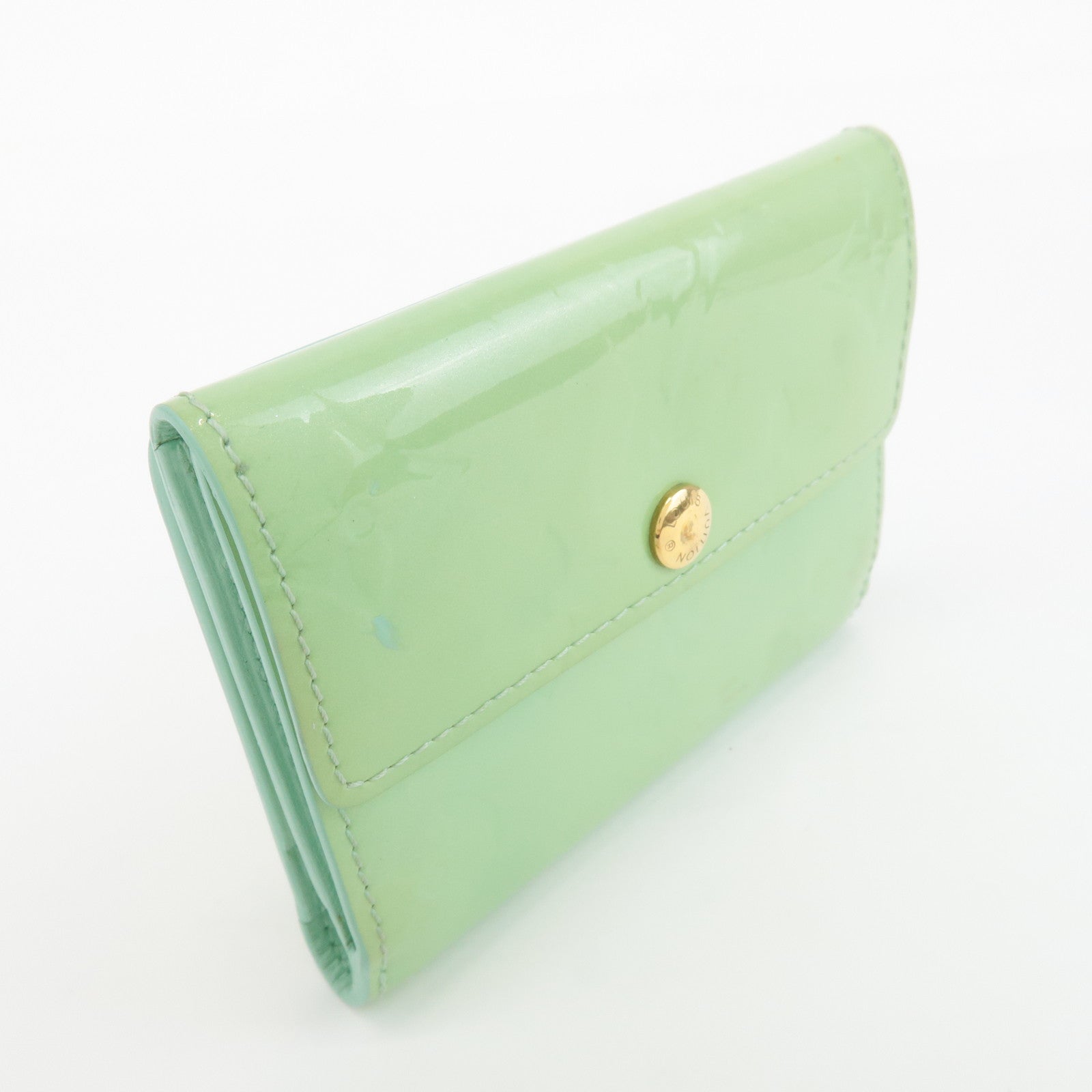 Louis Vuitton Monogram Vernis Ludlow Wallet Lime Green