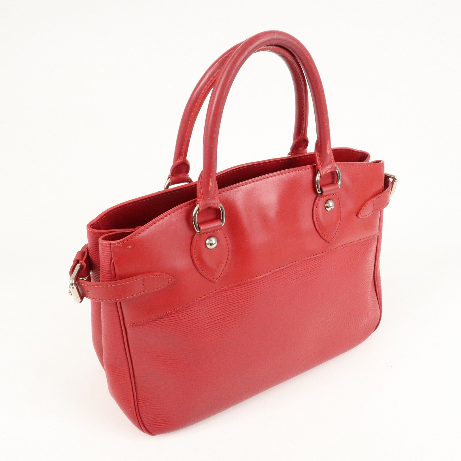 Louis Vuitton Epi Leather Passy PM Tote Bag Rouge M5926E Used