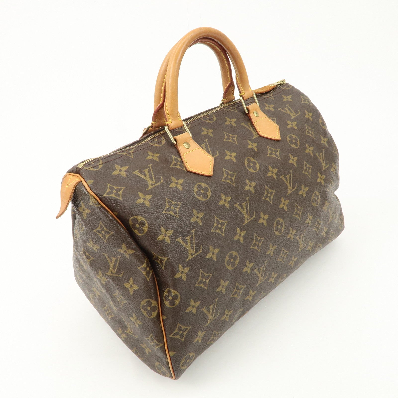 Louis Vuitton Monogram Speedy 35 Hand Bag Boston Bag M41524 Used