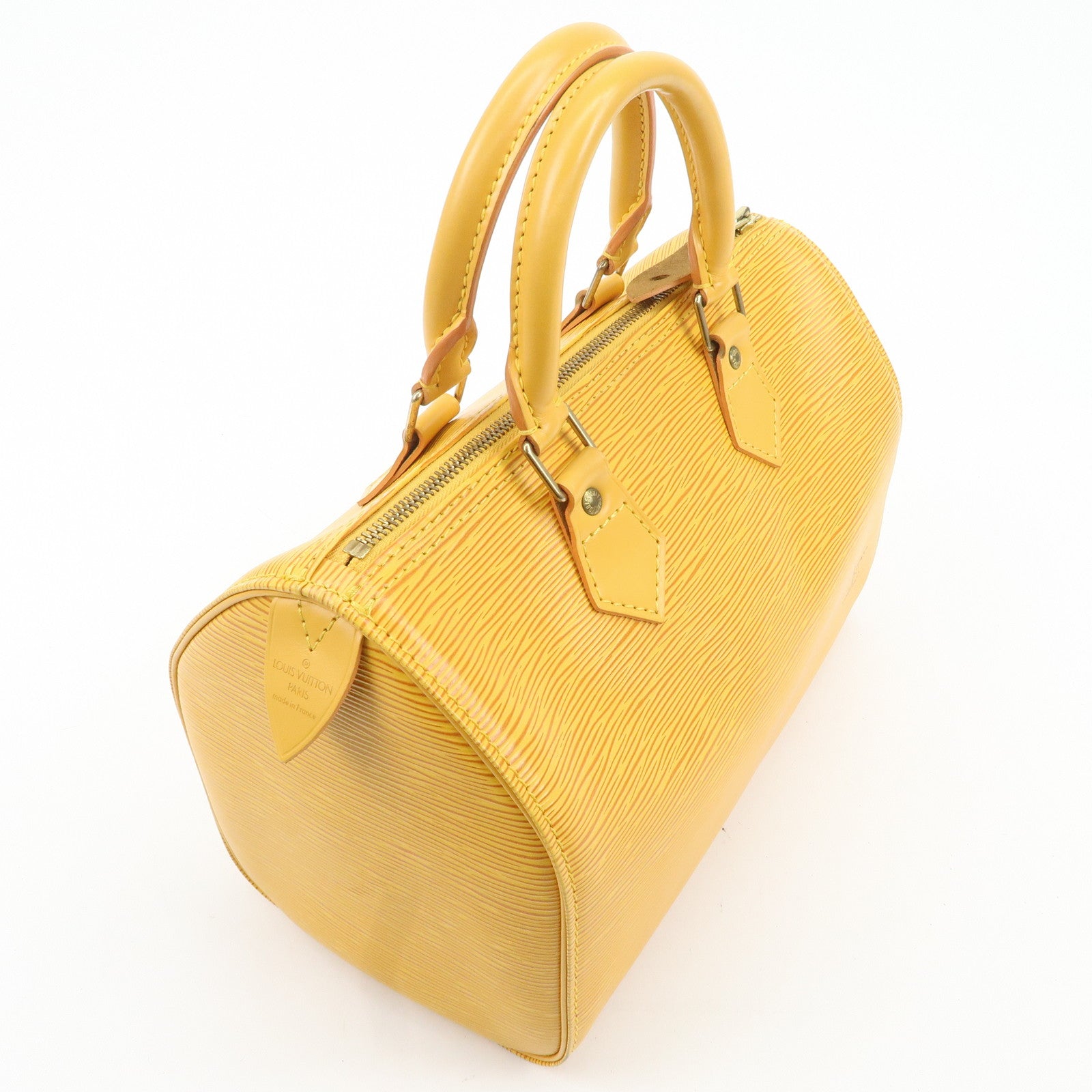 Louis Vuitton Epi Speedy 25 Boston Bag Hand Bag Yellow M43019