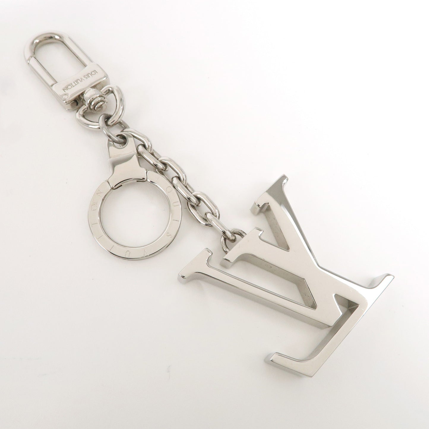 Louis Vuitton Porte Cles Initial LV Bag Charm Silver M65071