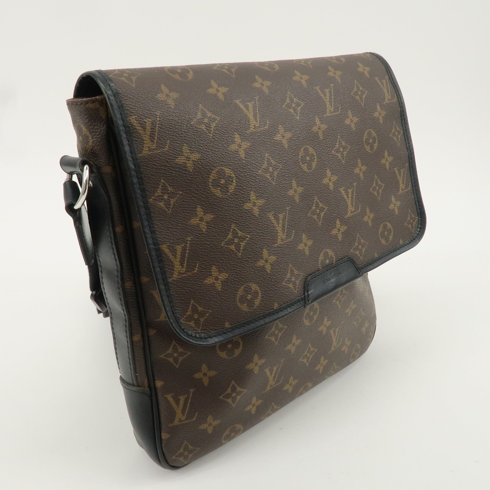 Louis Vuitton Monogram Macassar Bass MM Shoulder Bag M56715