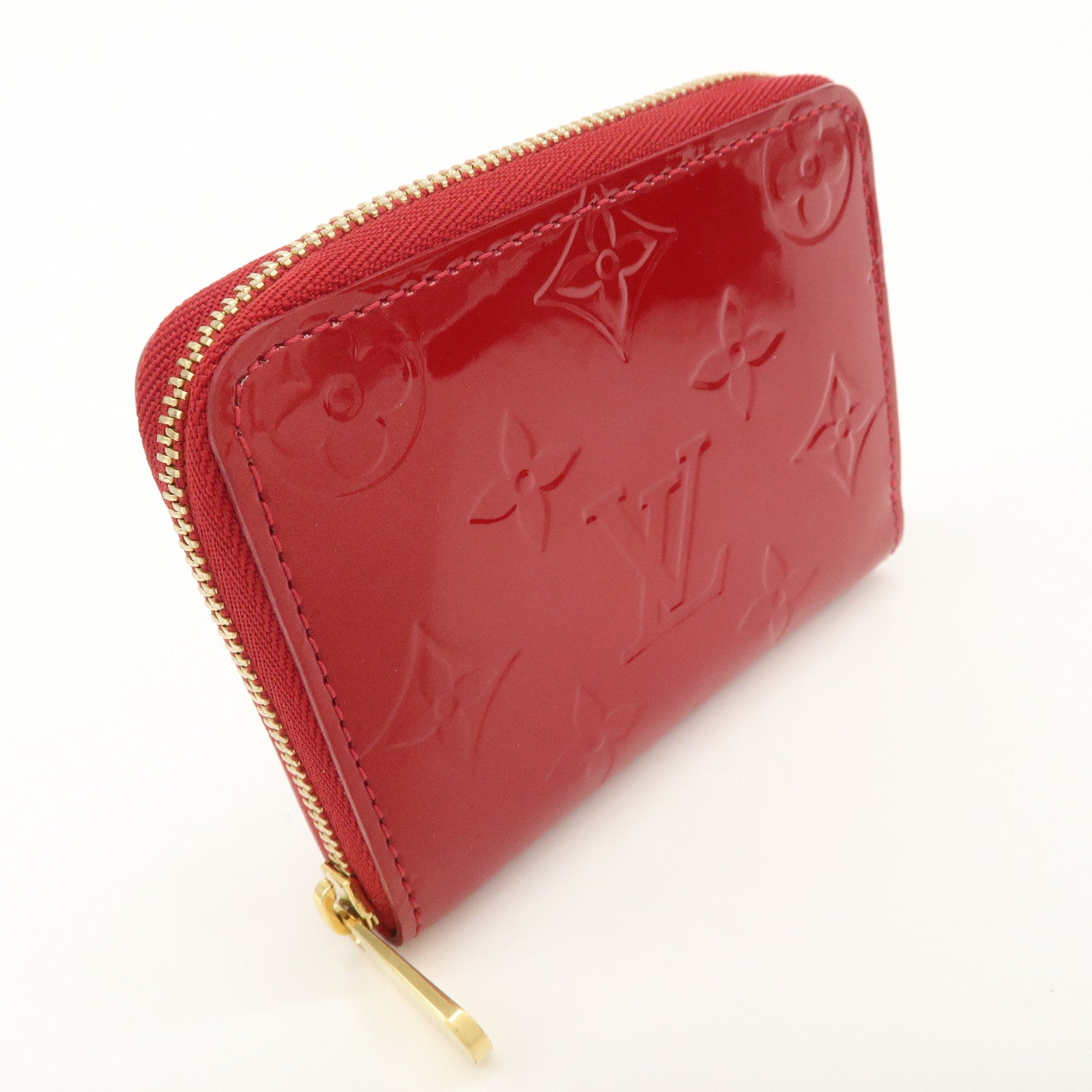 Louis Vuitton Monogram Vernis Zippy Coin Purse M93608 Red