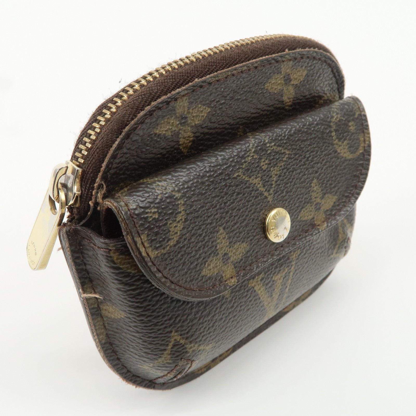 Louis Vuitton Monogram Porte Monnaie Shilling Coin Case M60025