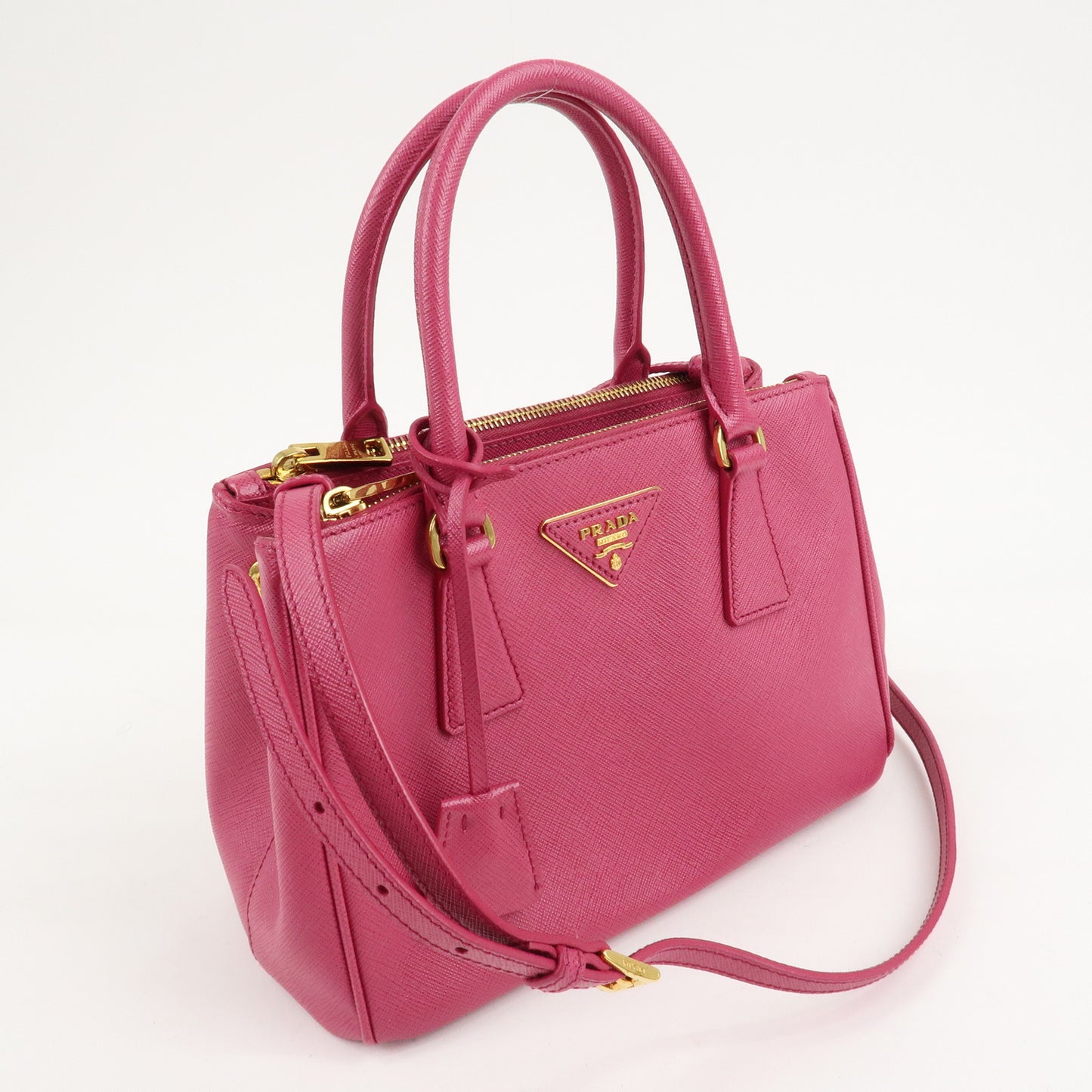 PRADA Saffiano Leather Galleria Small 2Way Bag Shoudler Bag 1BA863