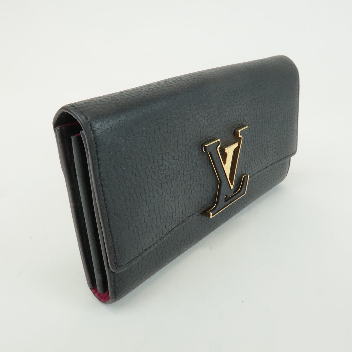 Louis Vuitton Portofoille Capucines Wallet Black Noir M61248