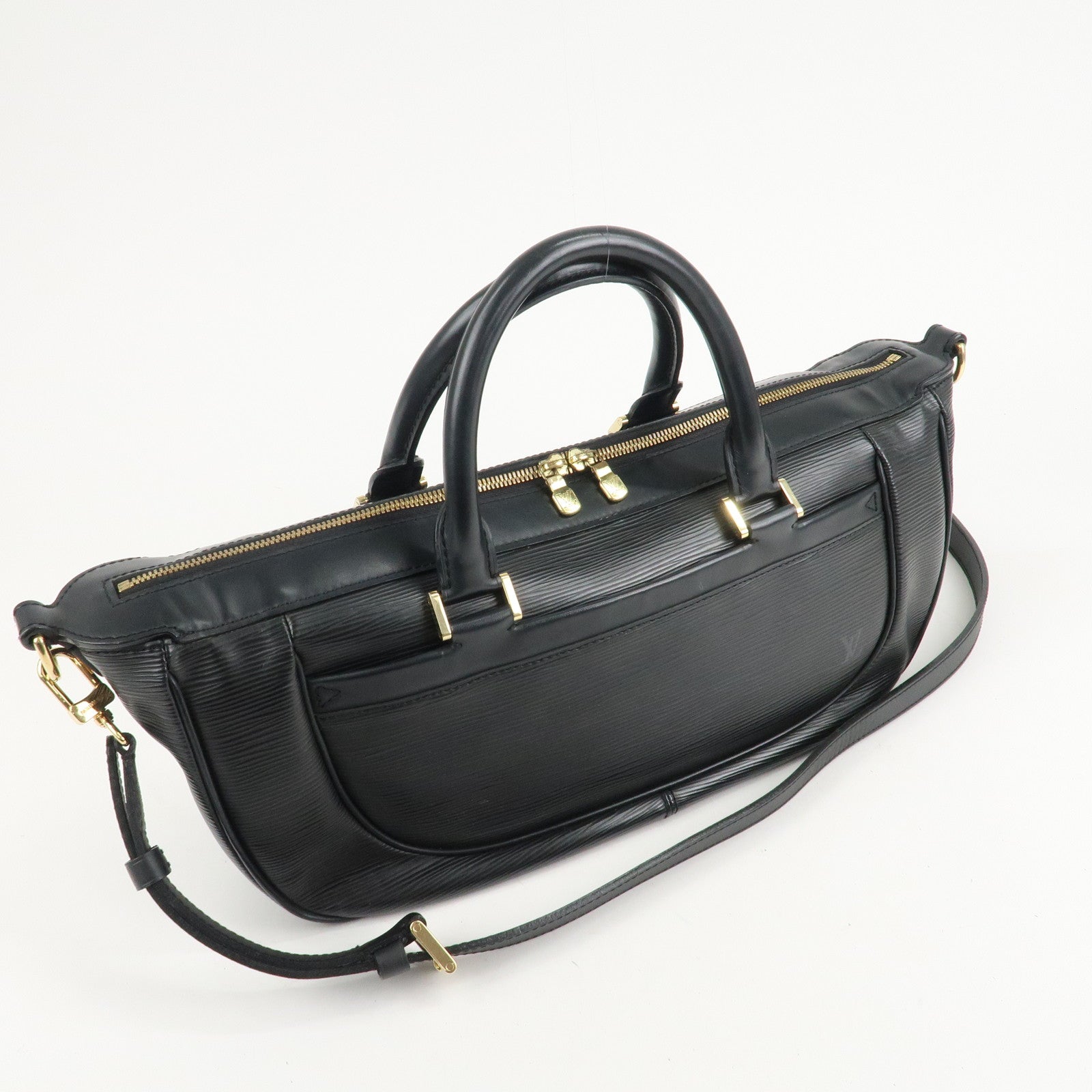 Louis Vuitton Epi Dannula MM Hand Bag Noir Black M59102 Used