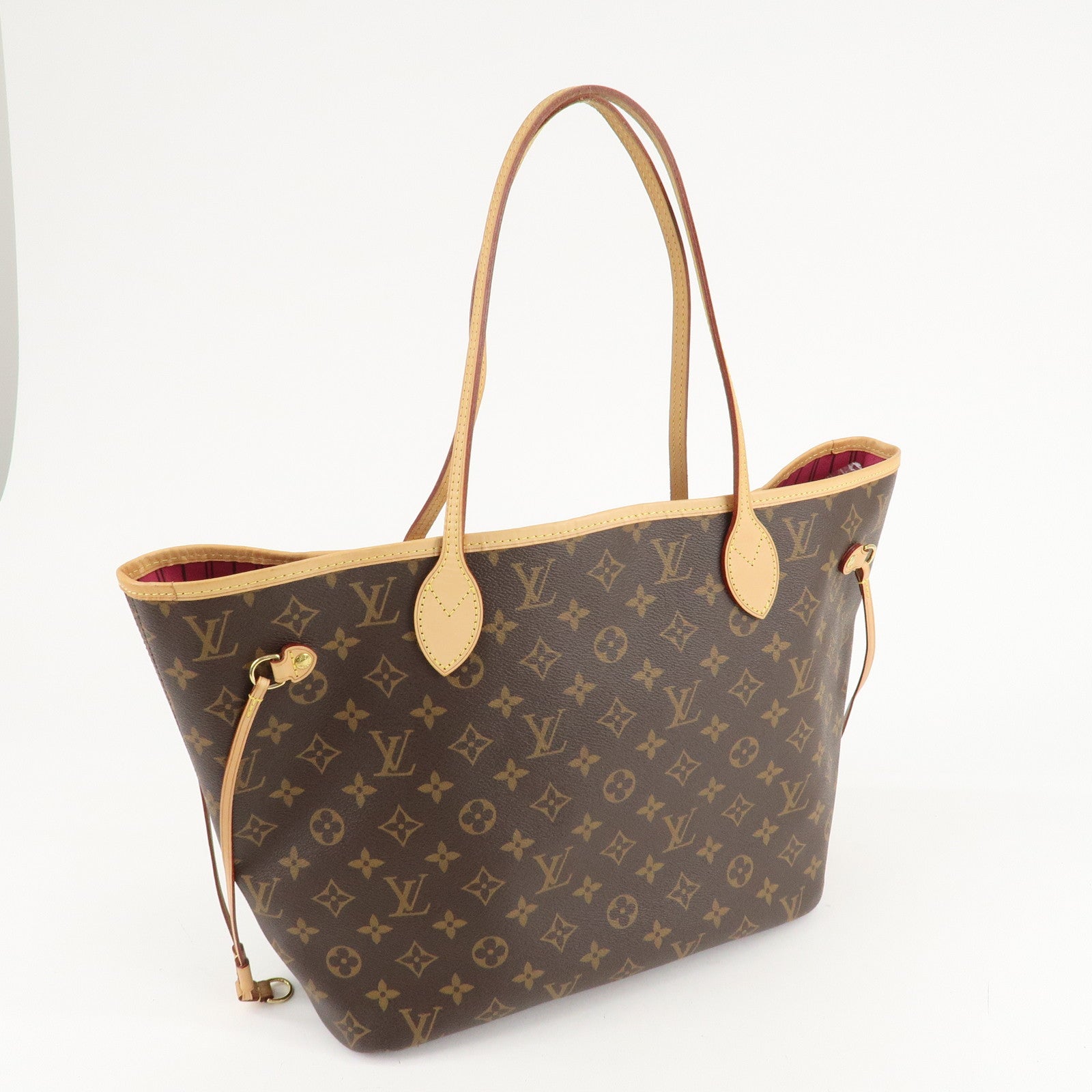 Louis Vuitton Monogram Neverfull MM Tote Bag Fuchisia M40996