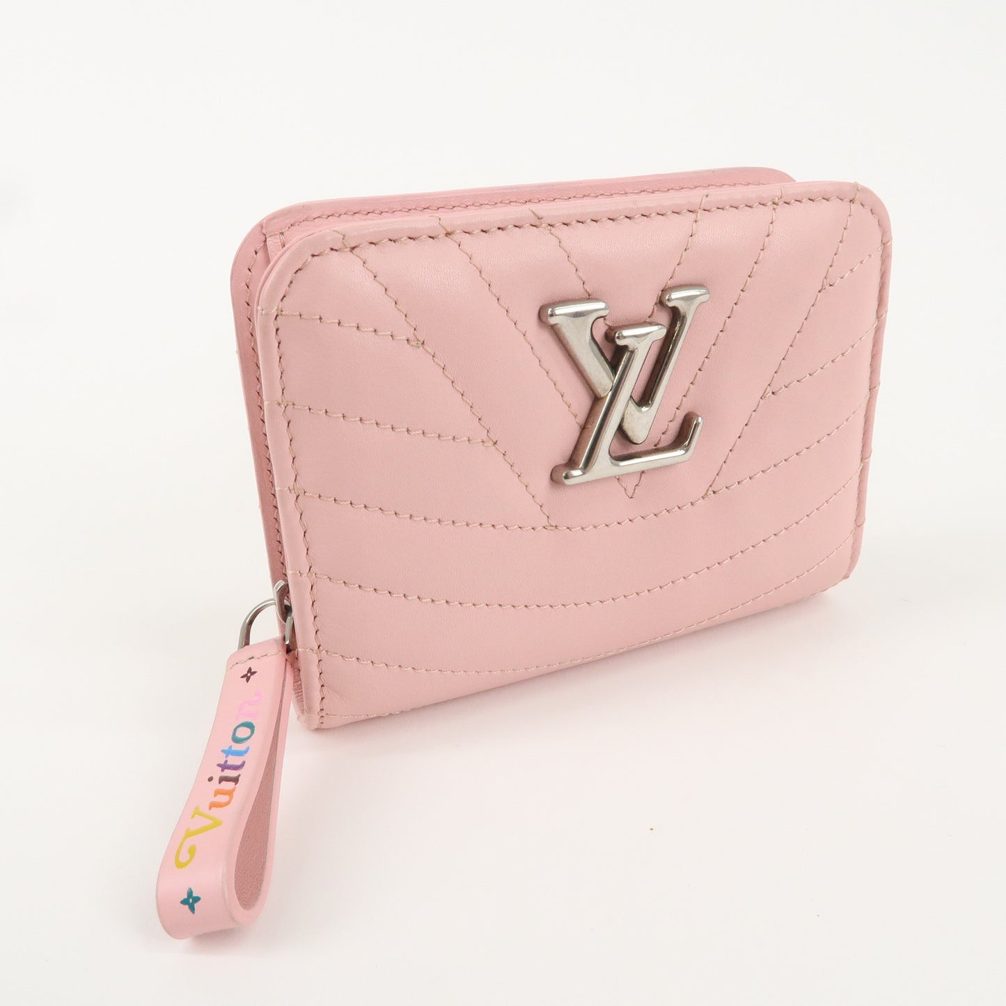 Louis Vuitton New Wave Zipprd Compact Wallet Smoothie Pink M63791