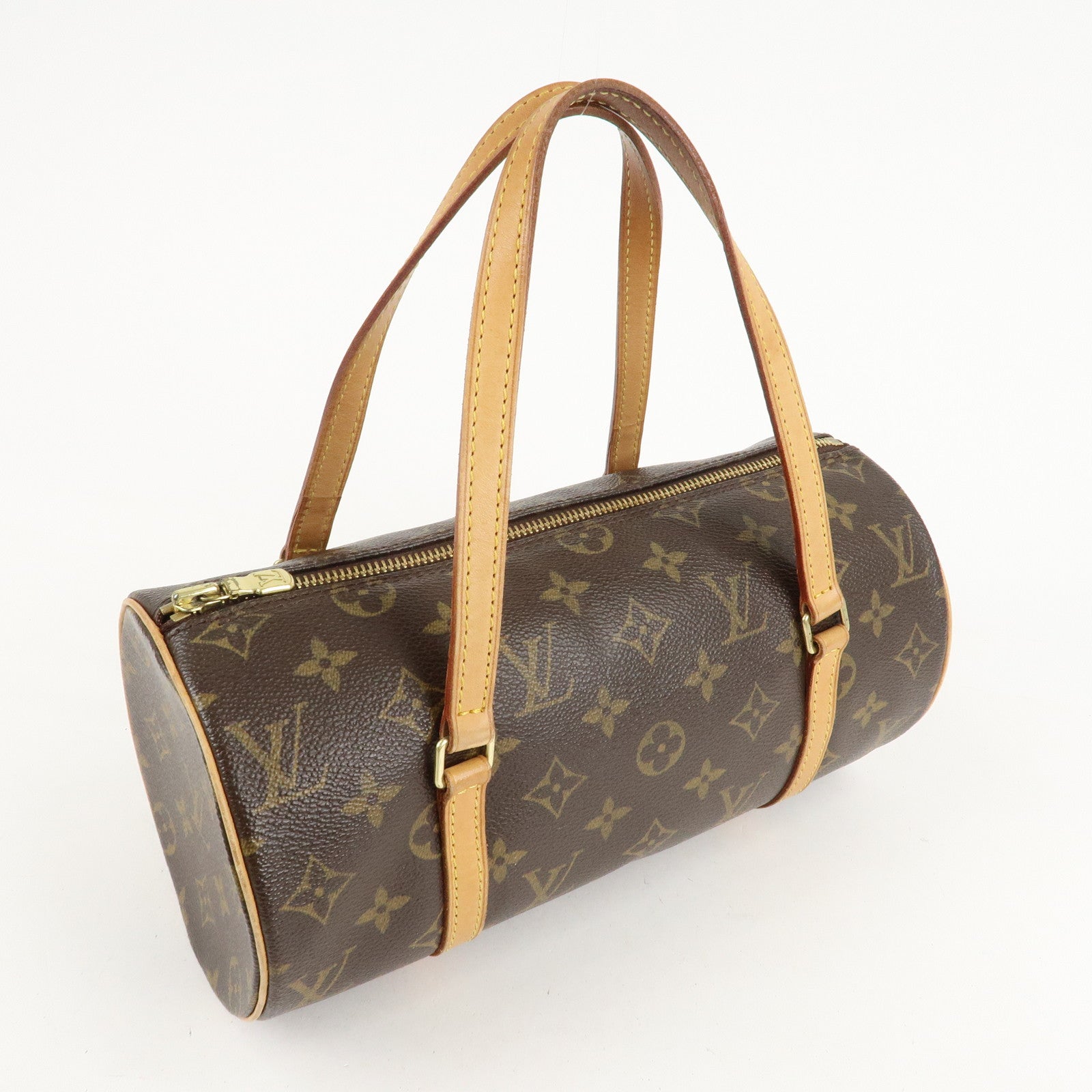 Louis Vuitton Monogram Papillon 26 Hand Bag Brown M51386