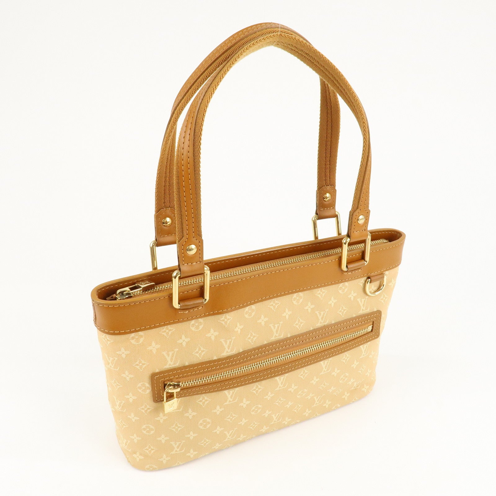 Louis Vuitton Monogram Mini Lucille PM Hand Bag Beige M92684