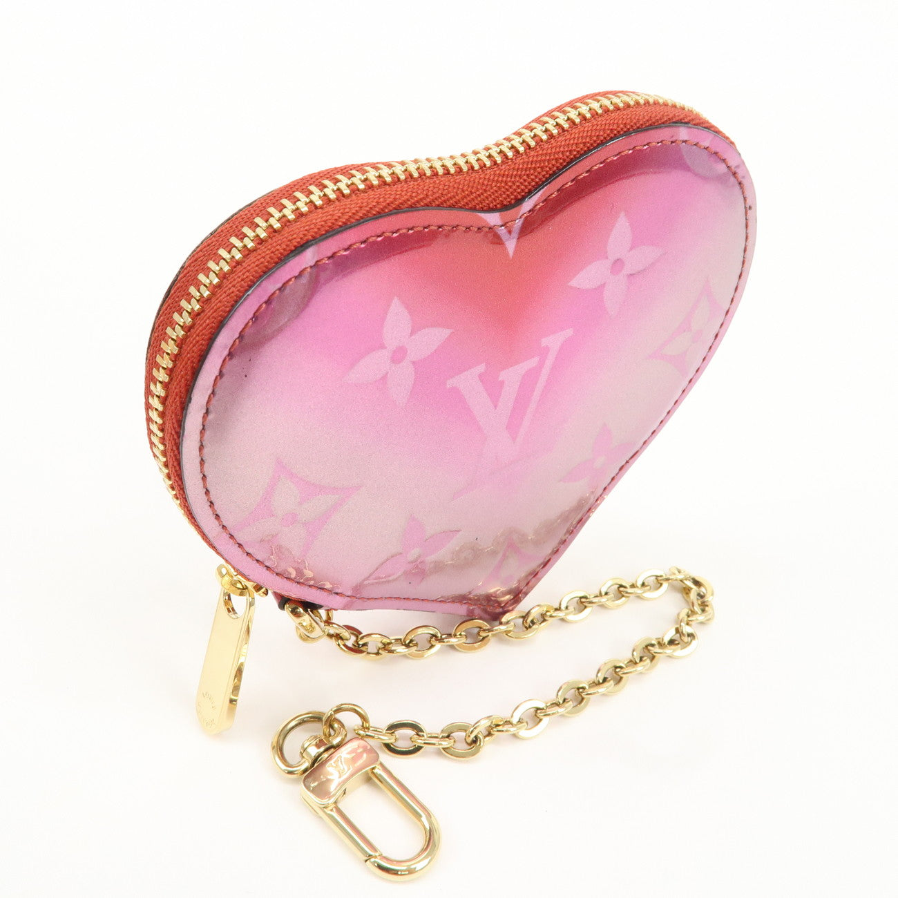 Louis Vuitton Monogram Vernis Porte Monnaie Coeur Coin Case M69028