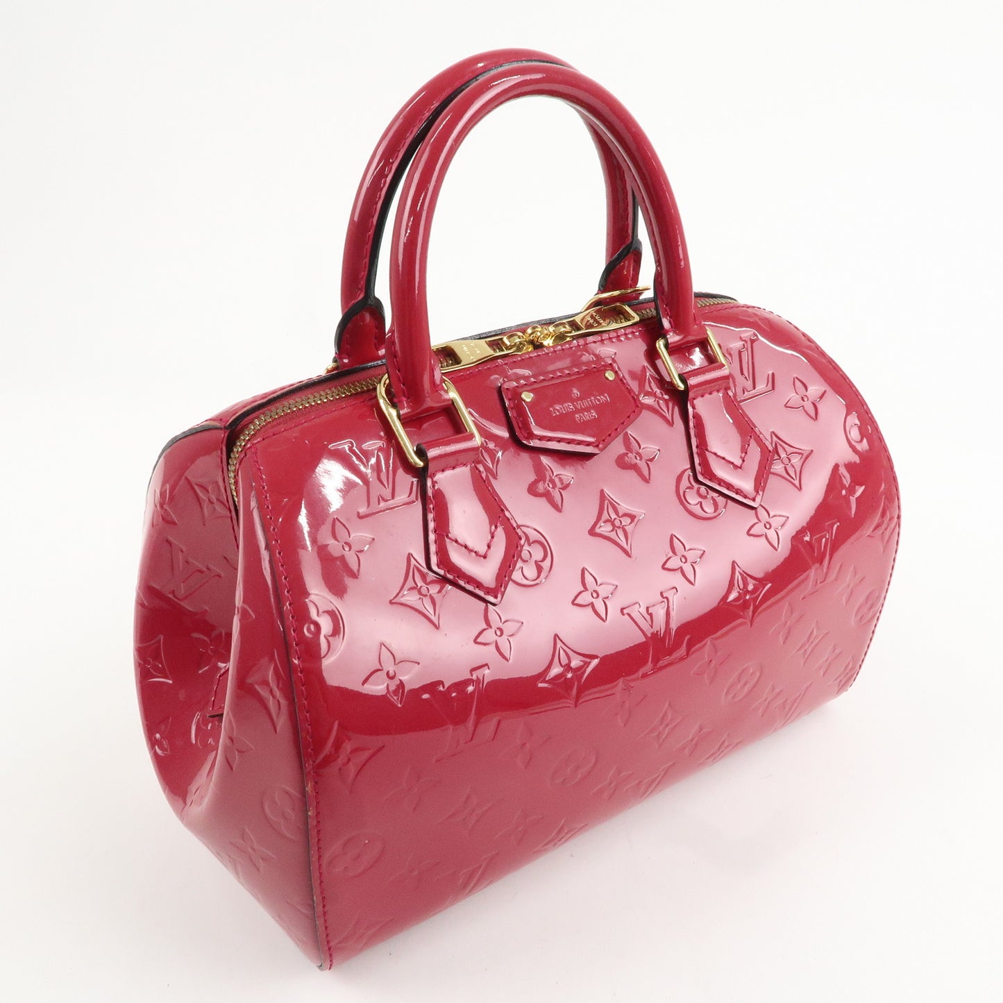 Louis Vuitton Monogram Vernis Montana Hand Bag Rose Indien M90084